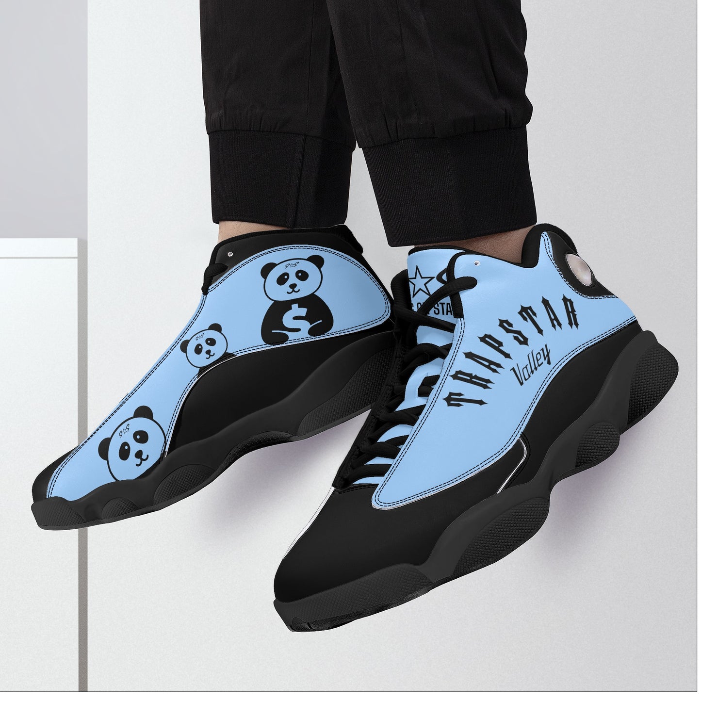 Trap Star Valley Panda TS SkyBlue/Blk Mens Star Kicks