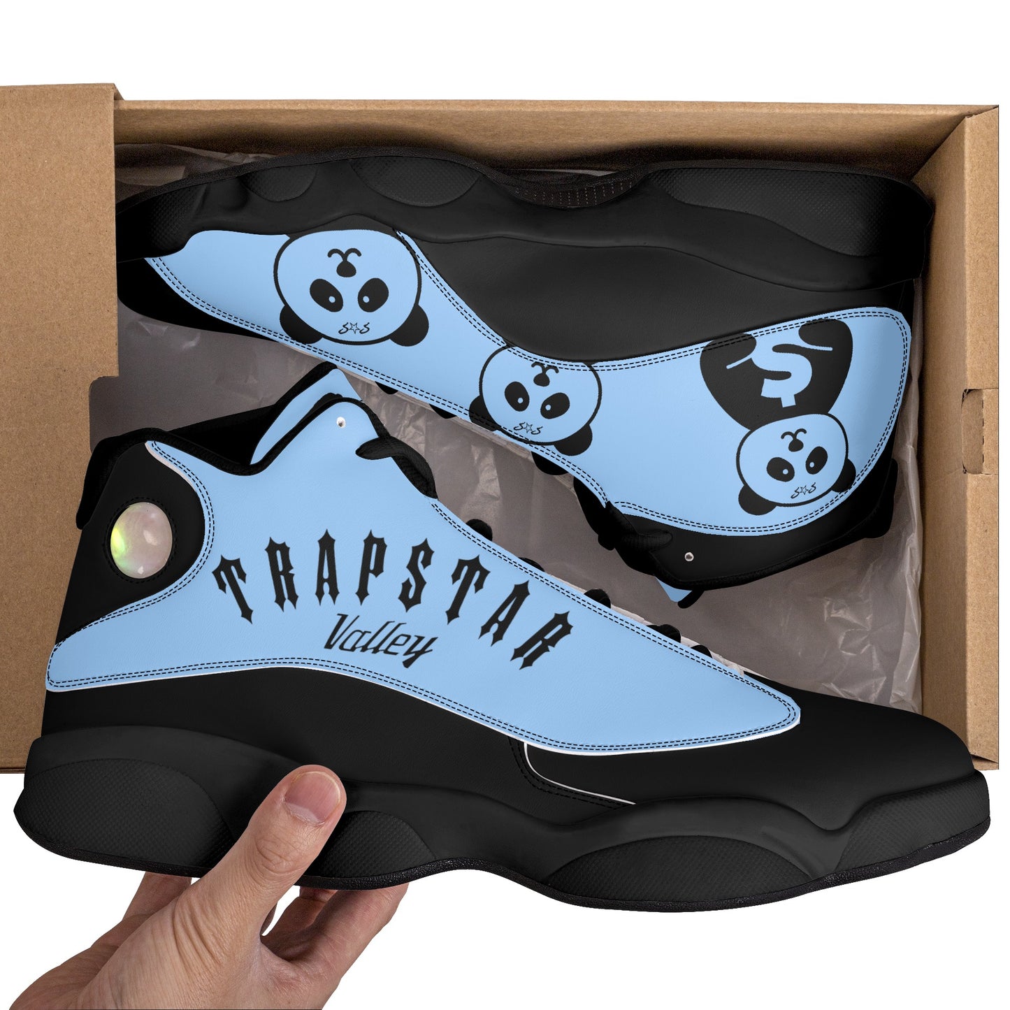 Trap Star Valley Panda TS SkyBlue/Blk Mens Star Kicks