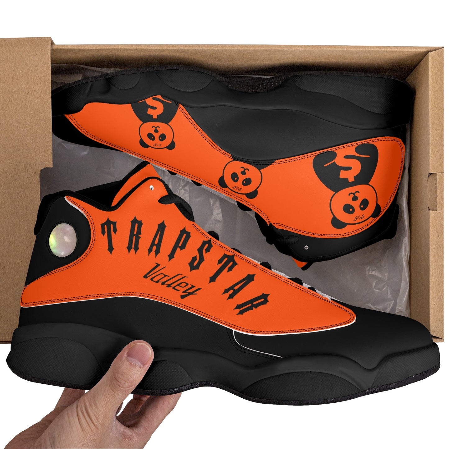 Trap Star Panda 1.0 Dark Orange Mens Star Kicks