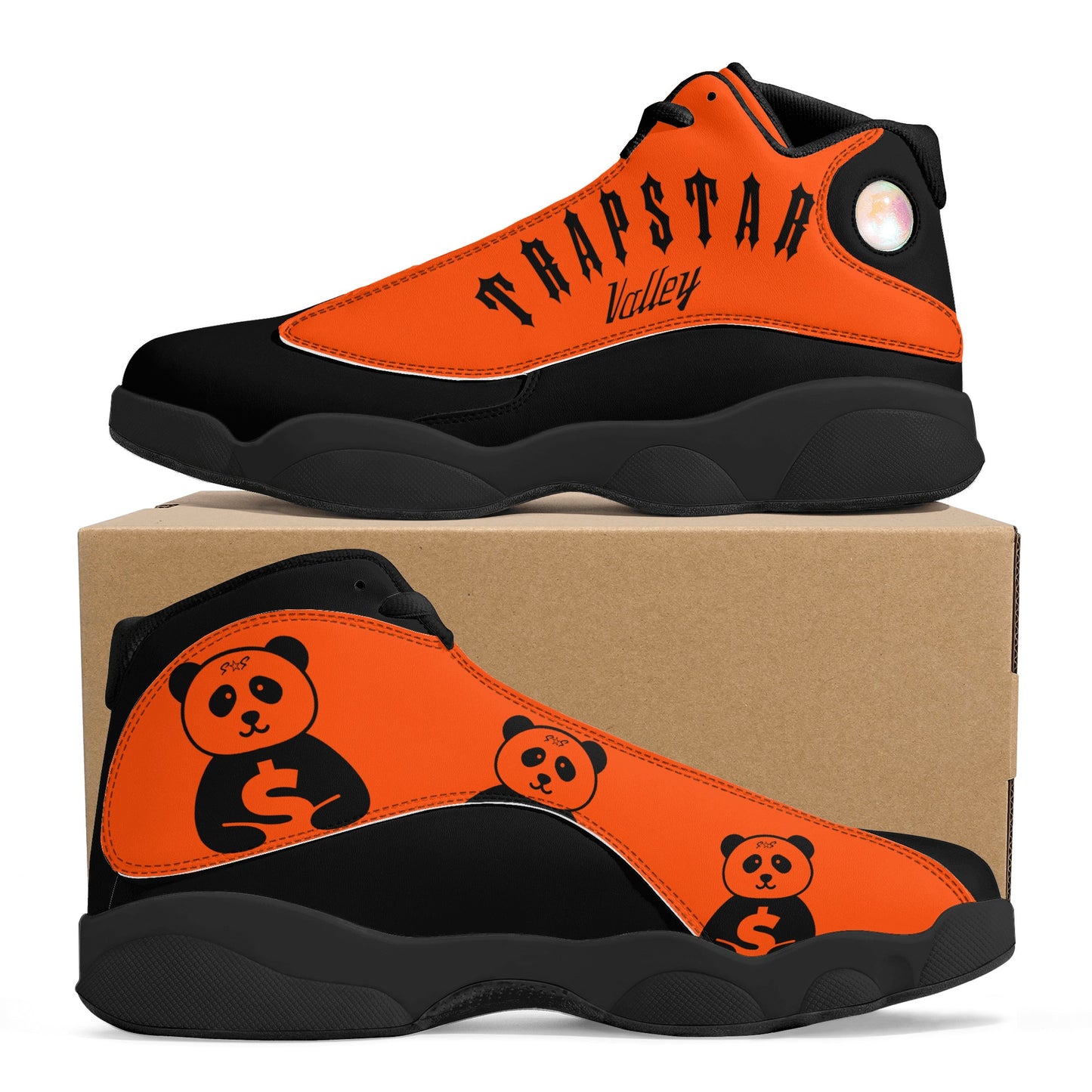 Trap Star Panda 1.0 Dark Orange Mens Star Kicks