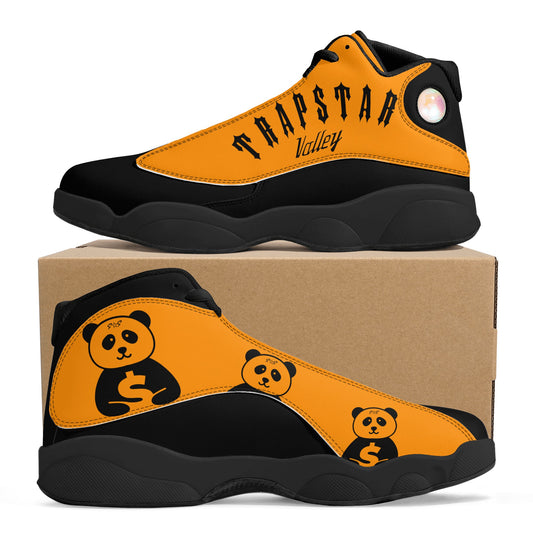 Trap Star Valley Panda  1.0 Mens Orange/Blk Star Kicks