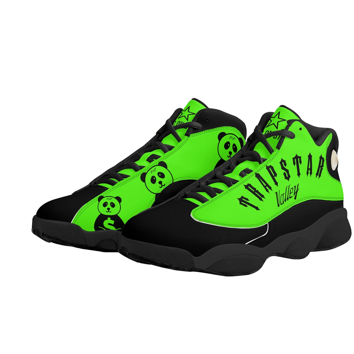 Trap Star Valley Panda 1.0 Slime Green Mans Star Kicks