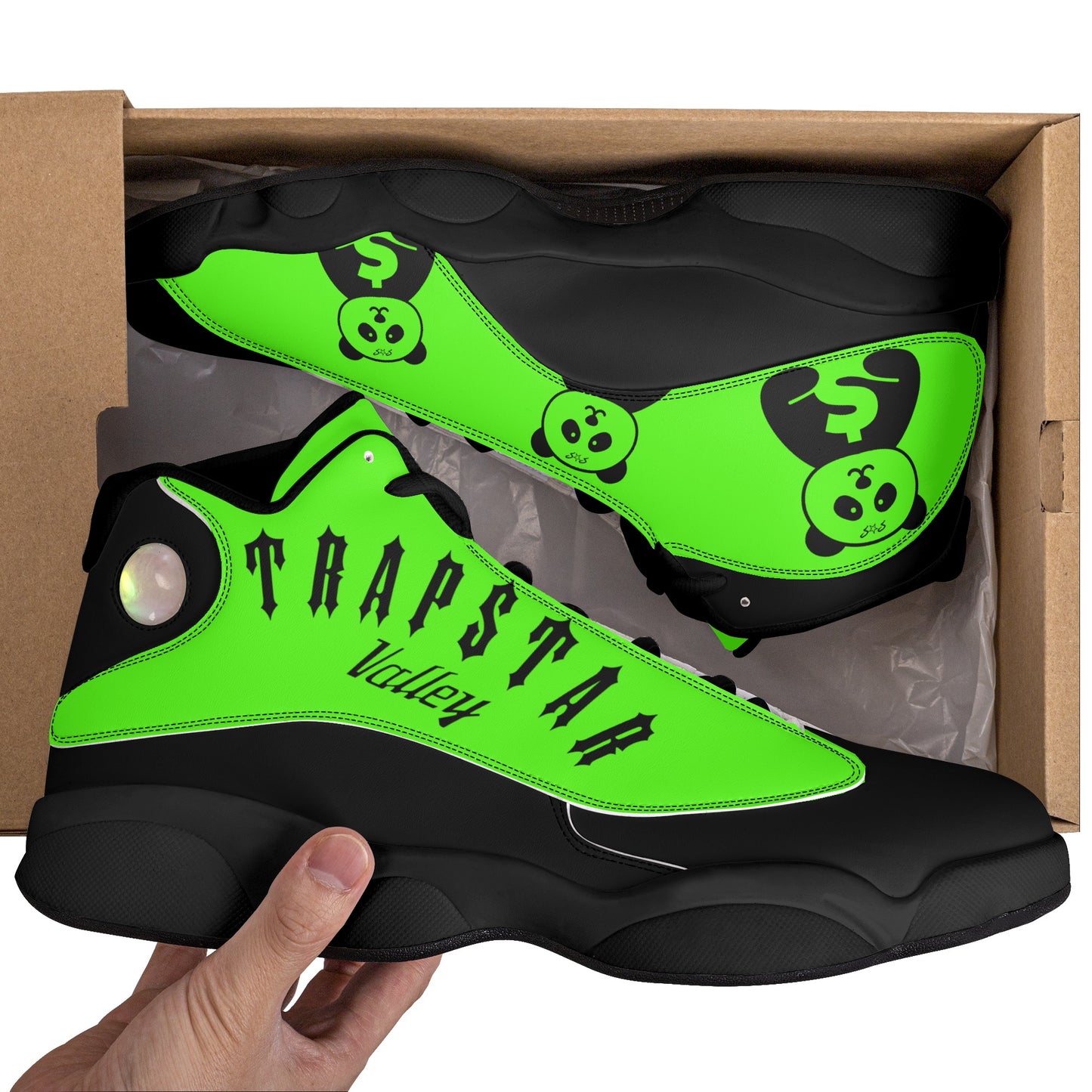 Trap Star Valley Panda 1.0 Slime Green Mans Star Kicks