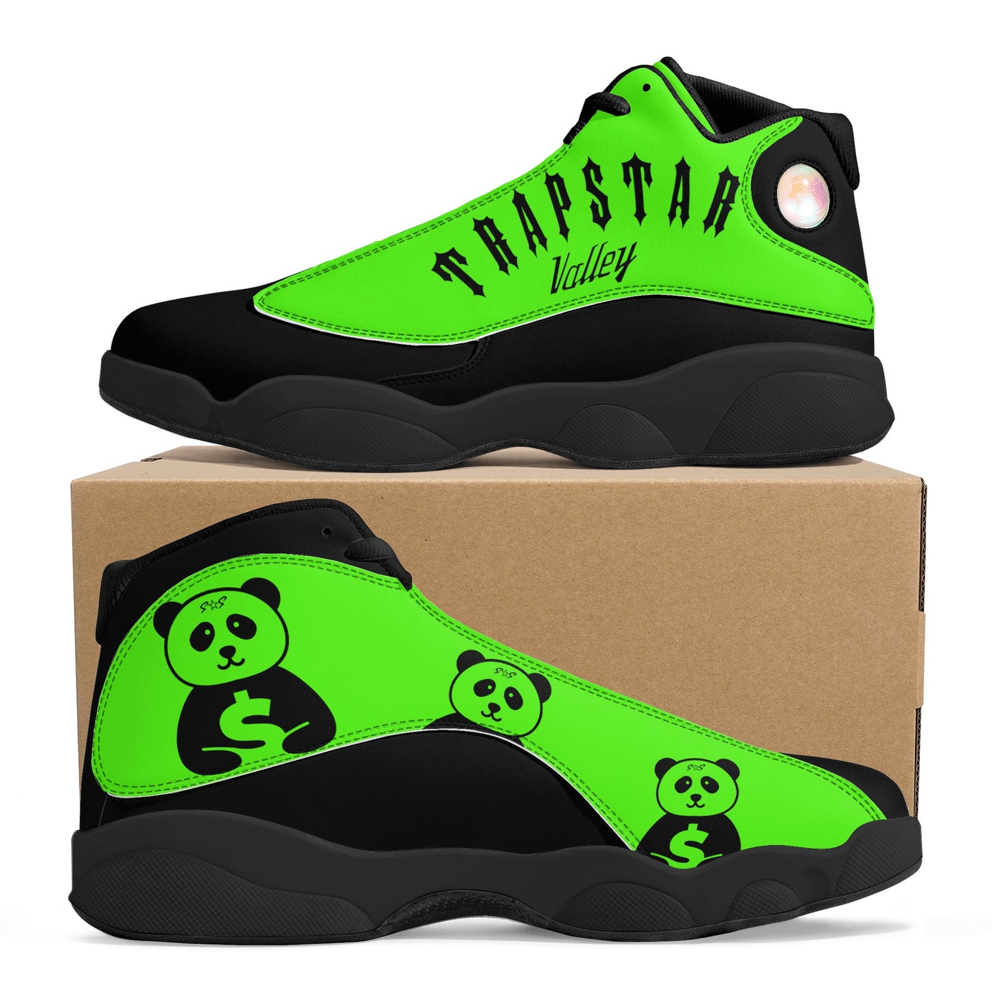 Trap Star Valley Panda 1.0 Slime Green Mans Star Kicks