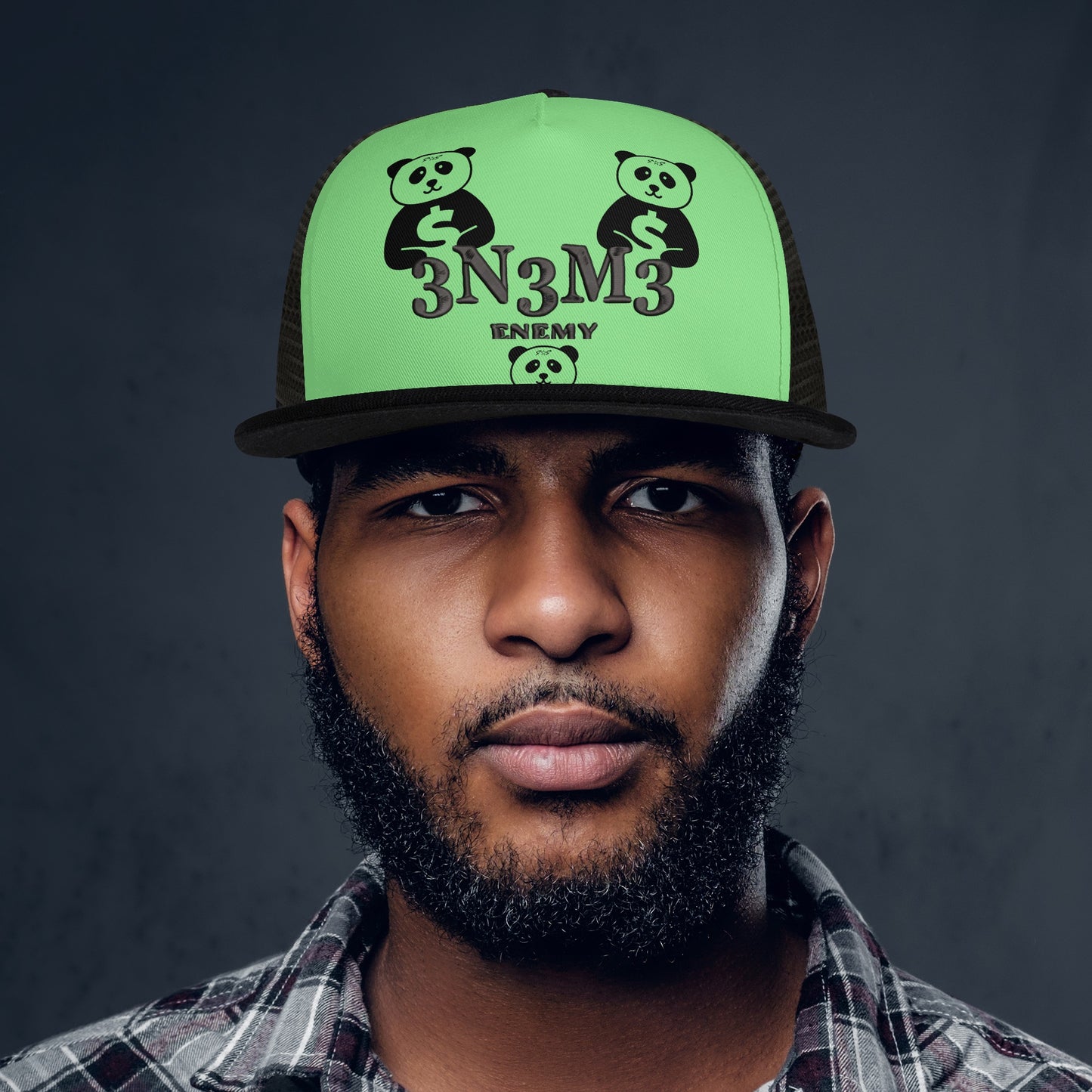 3.N.3.M.3 Enemy -X-  Trap Star Valley Mint Green Snap Back