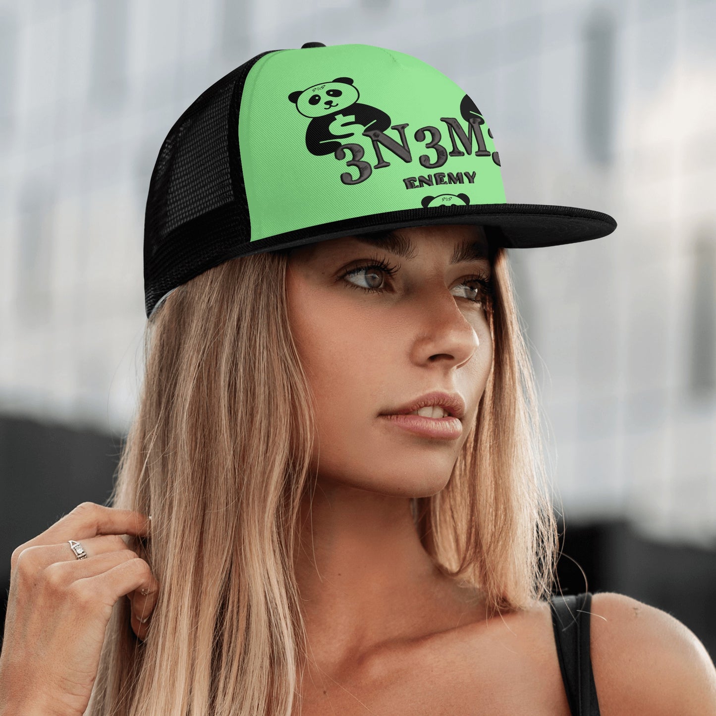 3.N.3.M.3 Enemy -X-  Trap Star Valley Mint Green Snap Back