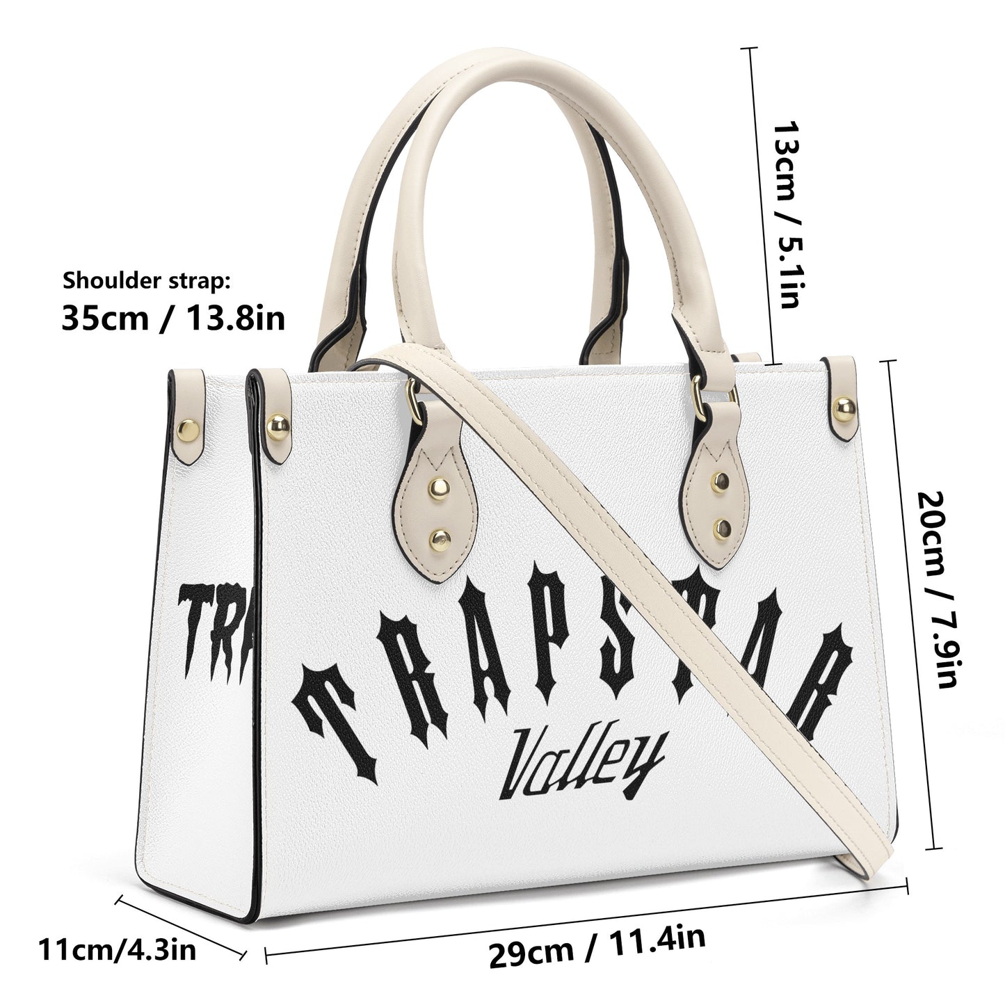 Trap Star Valley Panda 1.0  White Luxury Women  Handbag