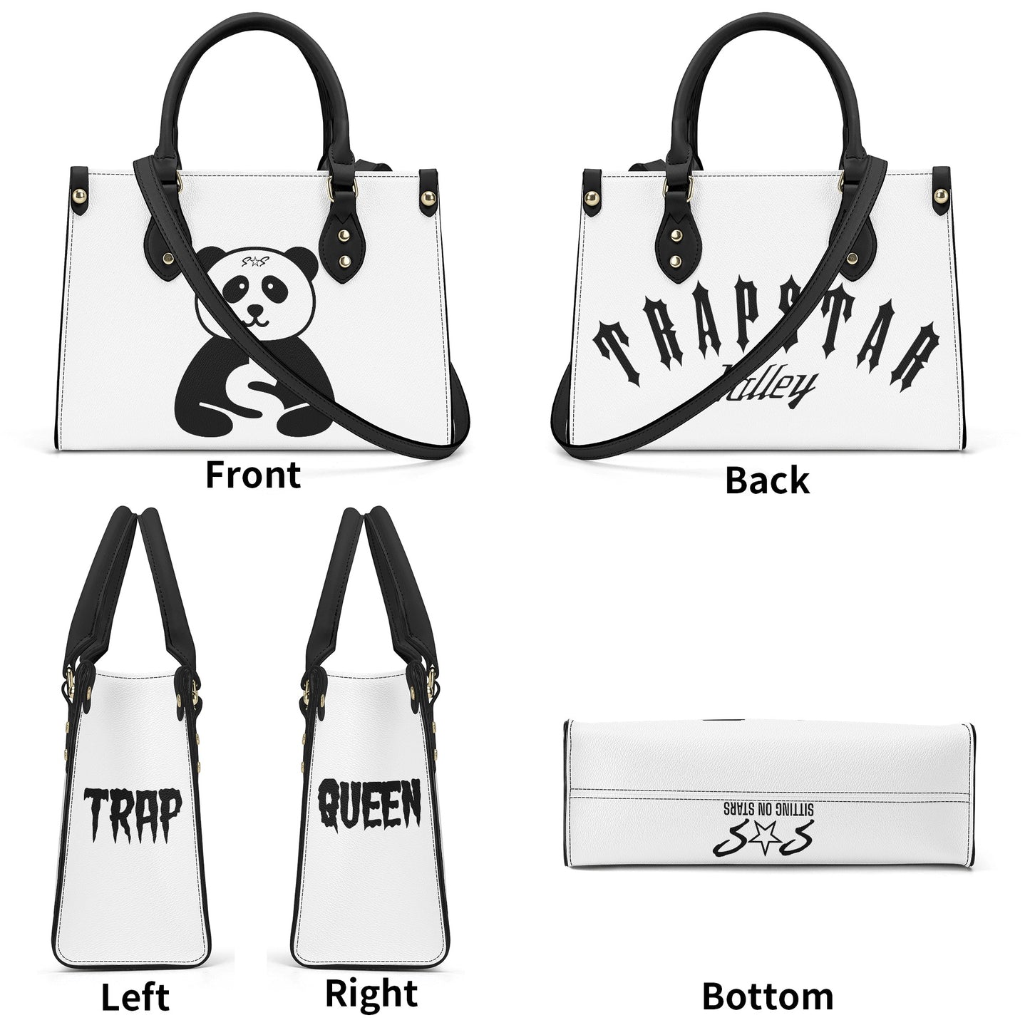 Trap Star Valley Panda 1.0  White Luxury Women  Handbag