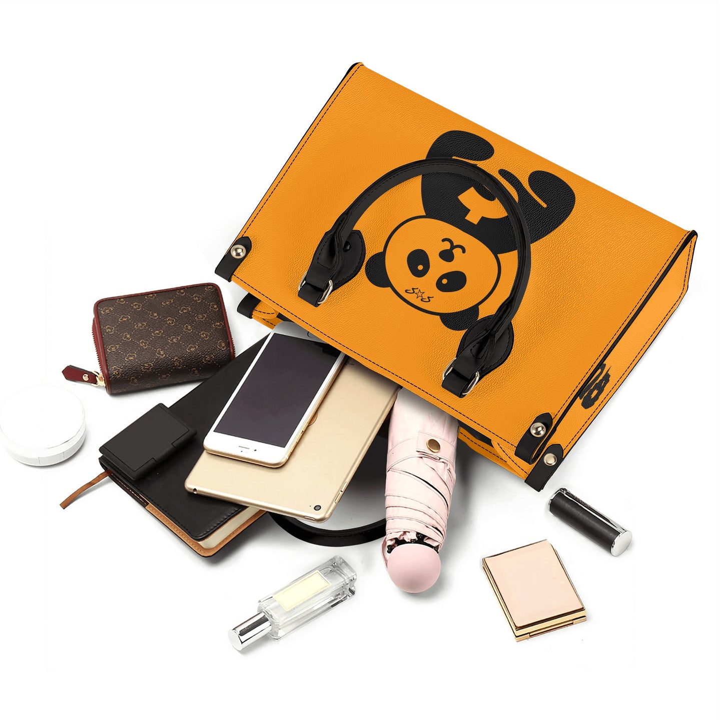 Trap Star Valley Panda 1.0  Orange  Luxury Women  Handbag