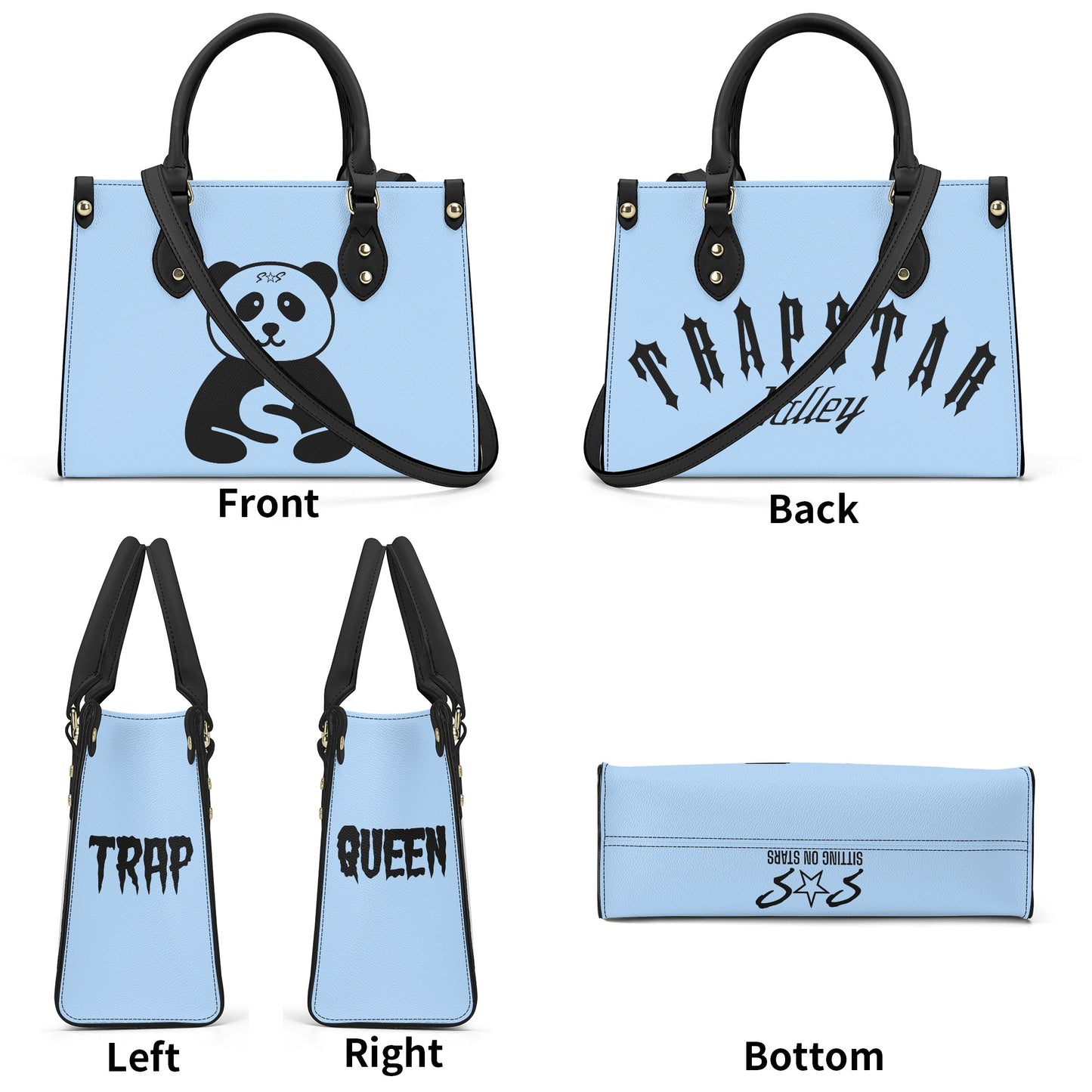 Trap Star Valley Panda 1.0 Sky Blue Luxury Women  Handbag