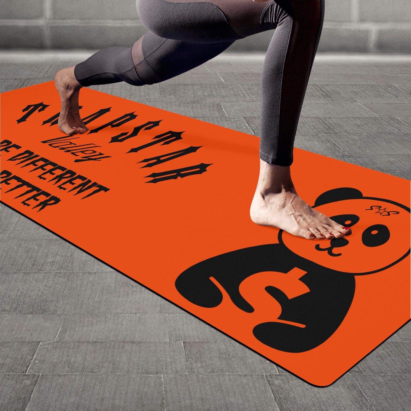 Trap Star Valley Panda 1.0 Dark Orange 4mm Rubber Yoga Mat