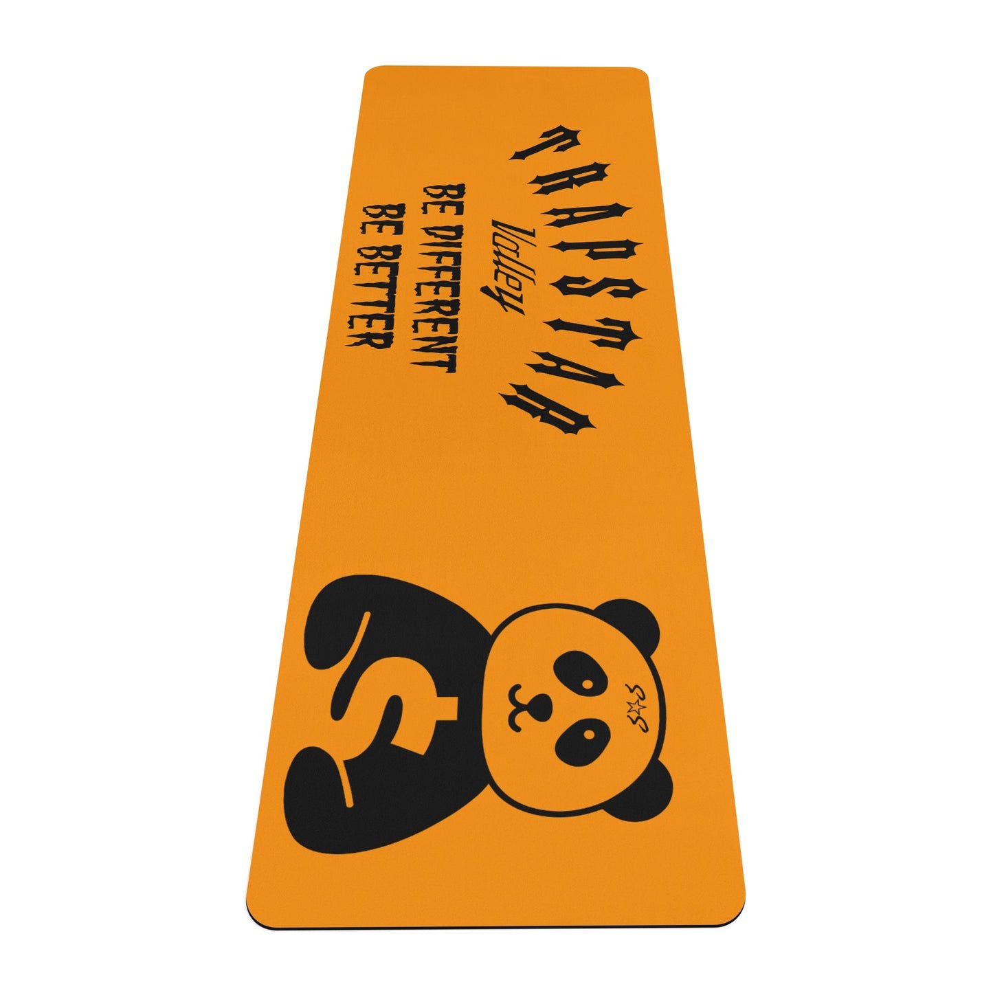 Trap Star Valley Panda 1.0 Orange 4mm Rubber Yoga Mat