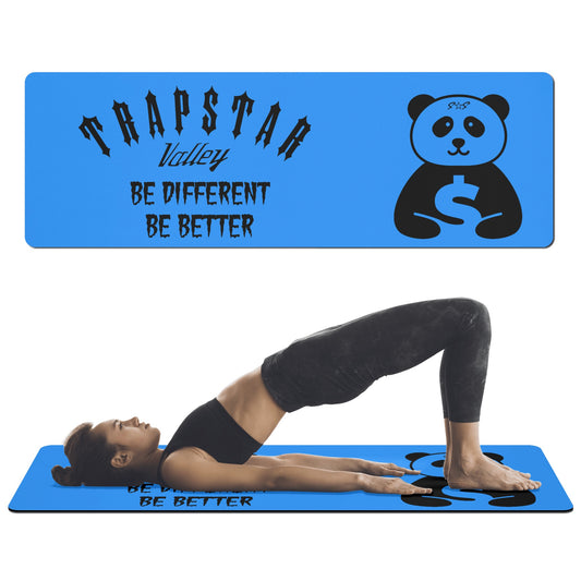 Trap Star Valley Panda 1.0 Blue 4mm Rubber Yoga Mat