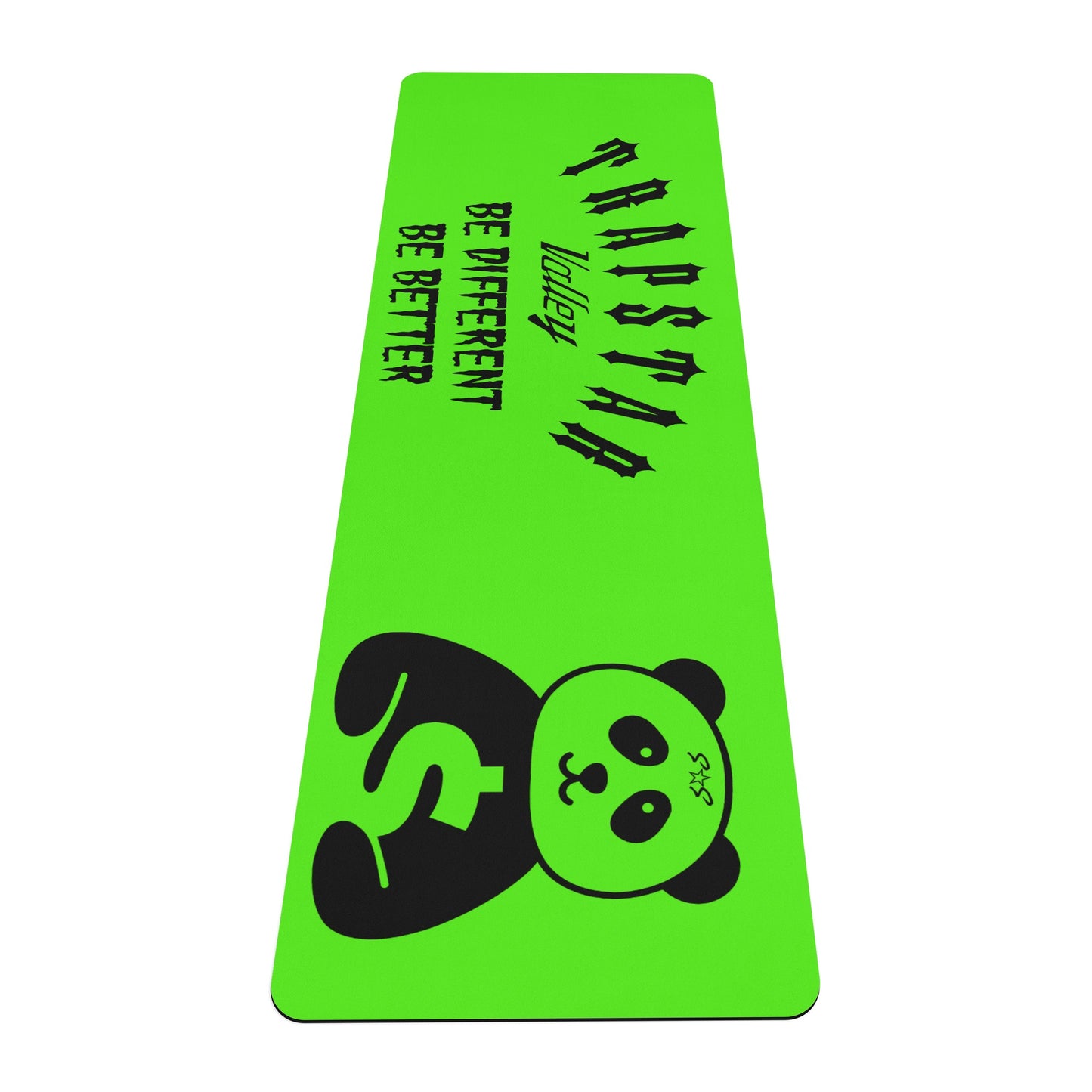 Trap Star Valley Mint Green Panda 1.0  4mm Rubber Yoga Mat