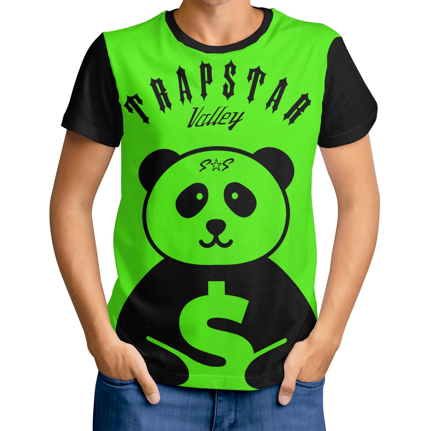 Trap Star Valley Panda 1.0 Goo Green Mens T-shirt