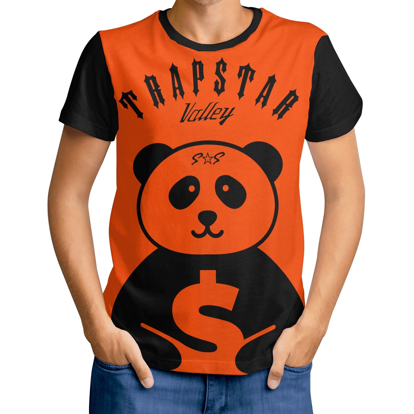 Trap Star Valley Panda 1.0 Dark Orange Mens T-shirt