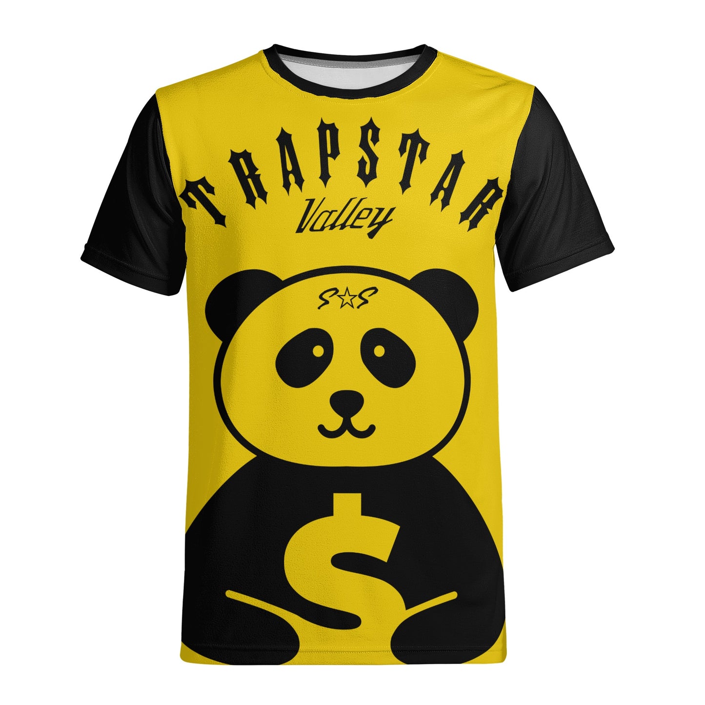 Trap Star Valley Panda 1.0 Gold Mens T-shirt