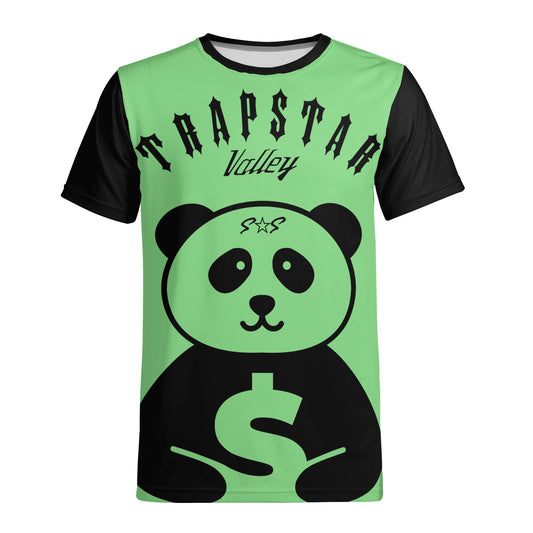 Trap Star Valley Panda 1.0  Mint Green Mens T-shirt