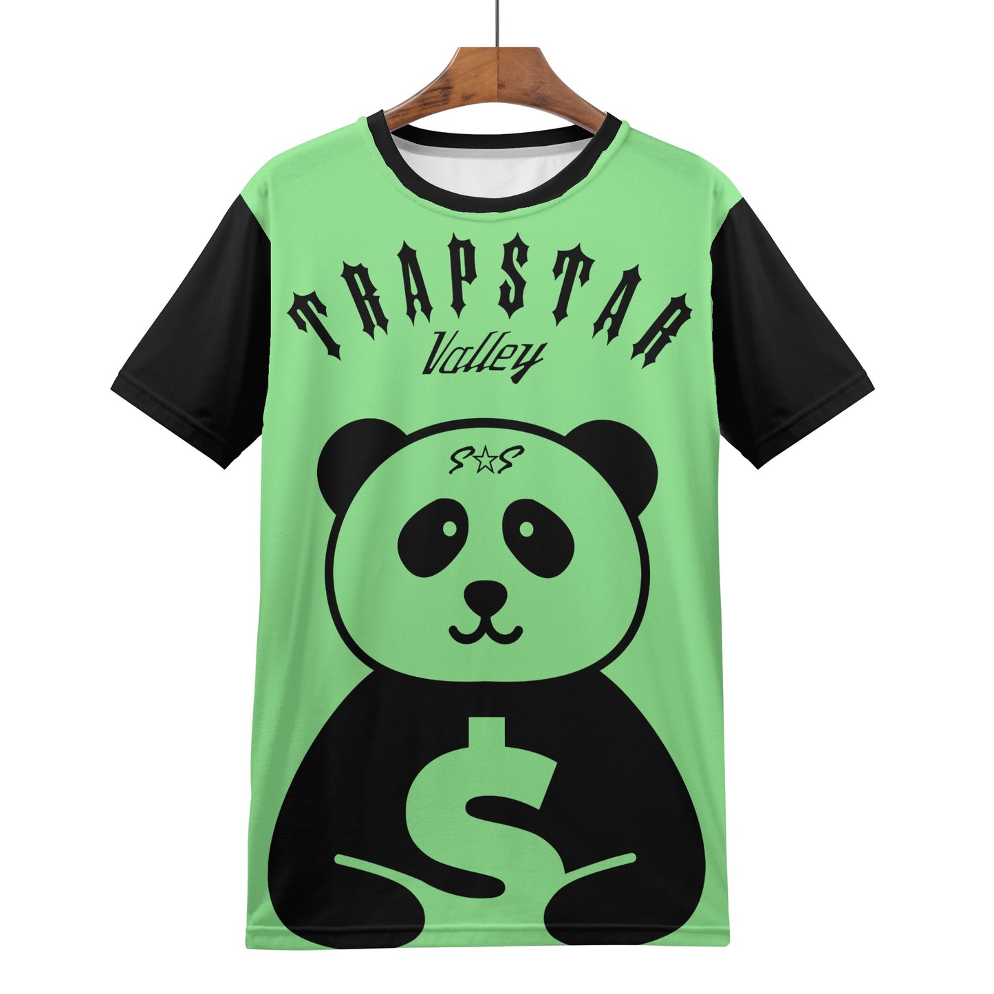 Trap Star Valley Panda 1.0  Mint Green Mens T-shirt