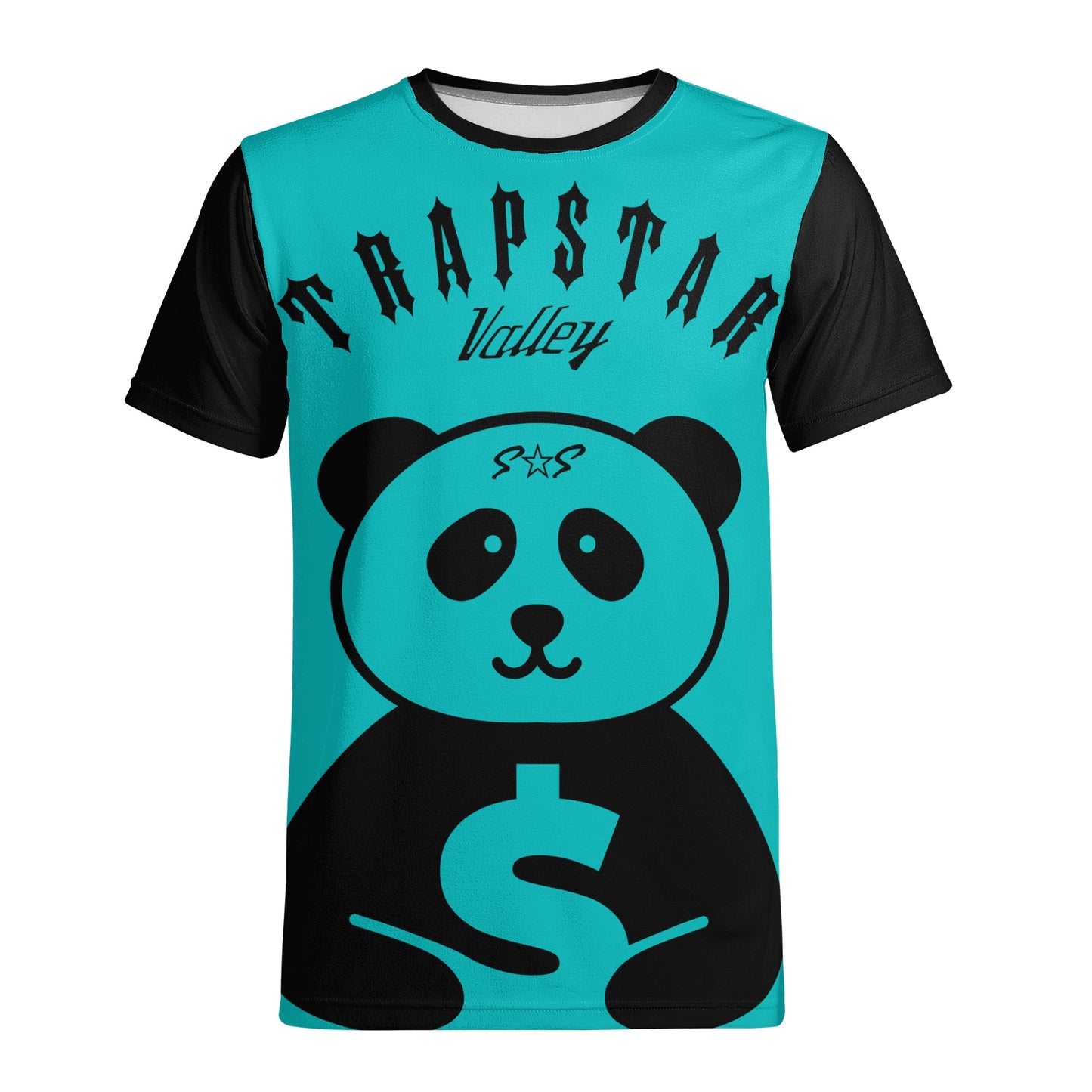 Trap Star Valley Panda 1.0 Turquoise Mens T-shirt