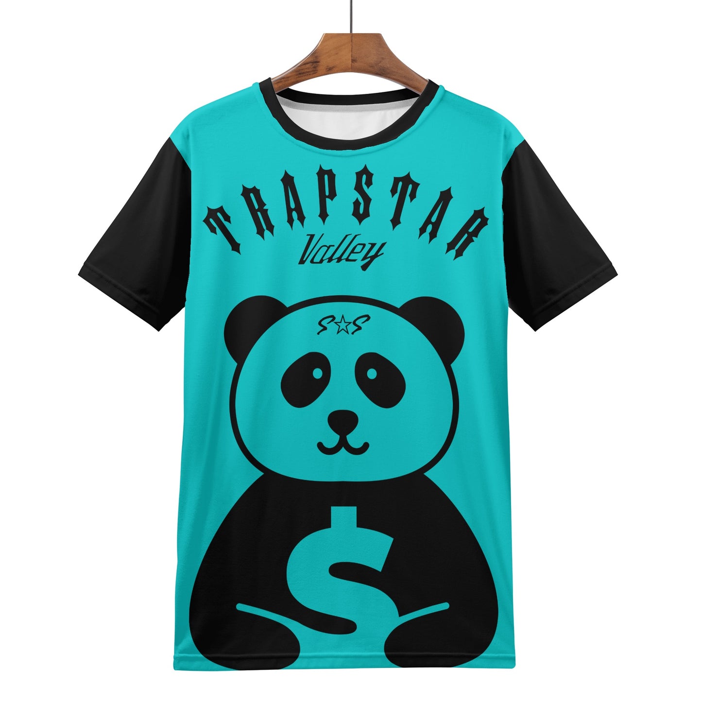 Trap Star Valley Panda 1.0 Turquoise Mens T-shirt