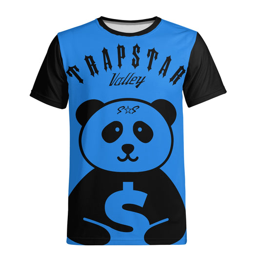 Trap Star Valley Panda 1.0  Blue Mens T-shirt