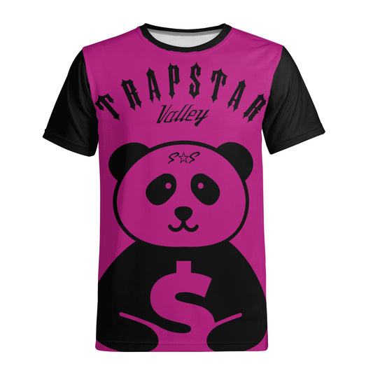 Trap Star Valley Panda 1.0  Purple Mens T-shirt