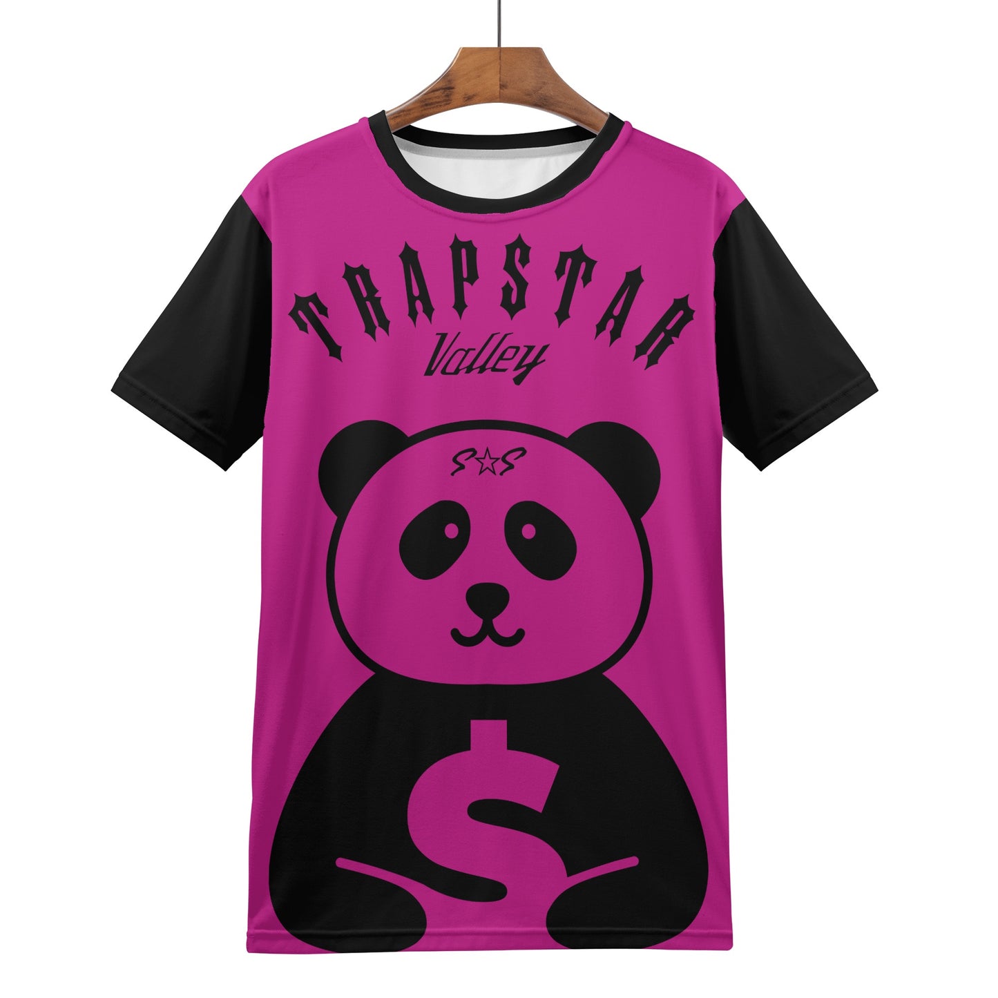 Trap Star Valley Panda 1.0  Purple Mens T-shirt