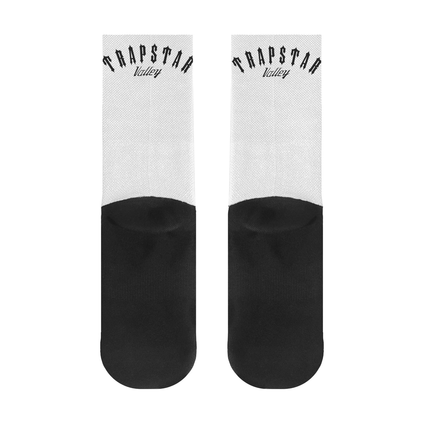 Trap Star Valley White/Black Crew Socks