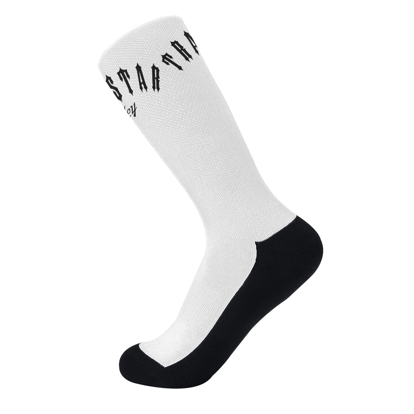 Trap Star Valley White/Black Crew Socks