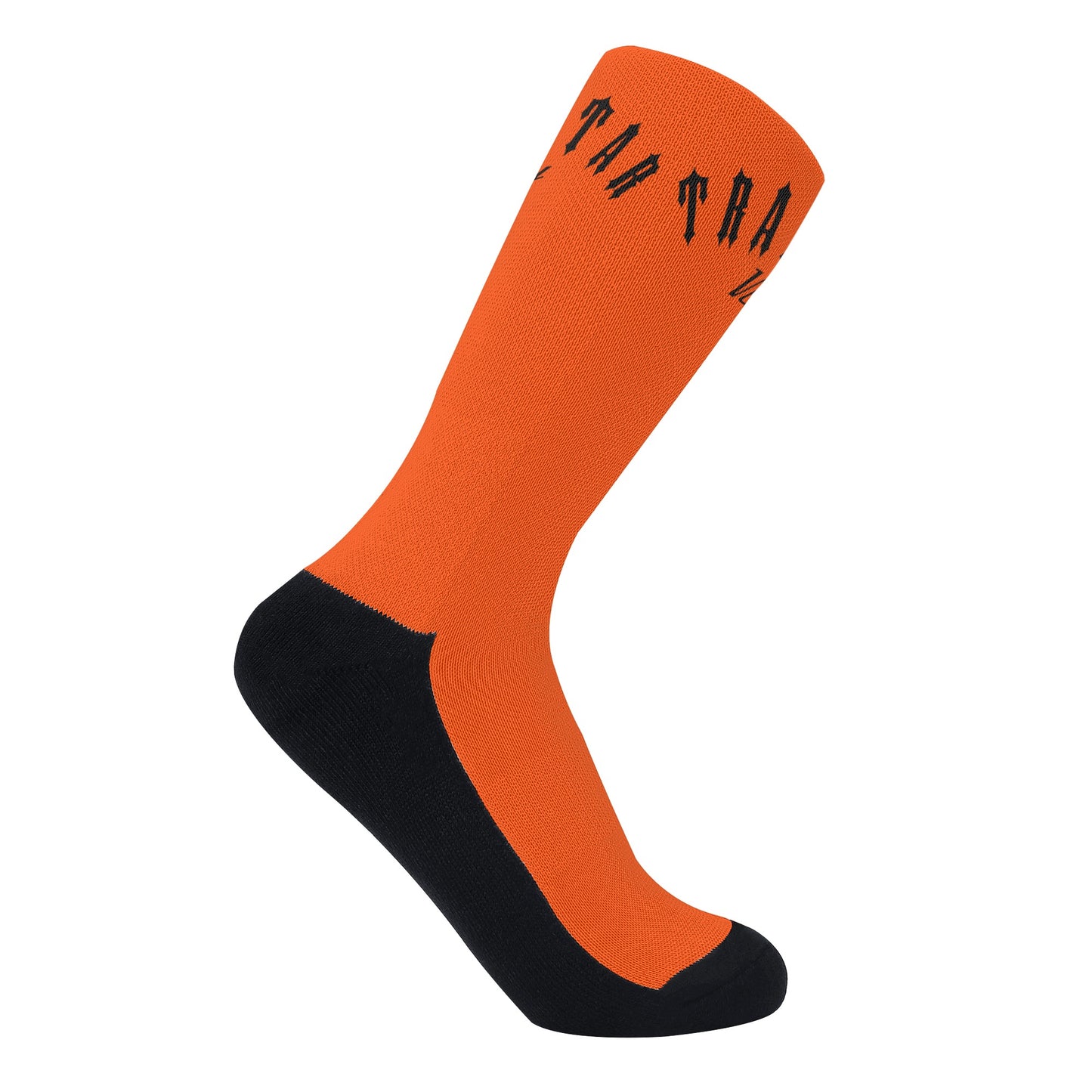 Trap Star Valley Dark Orange/Black Crew Socks