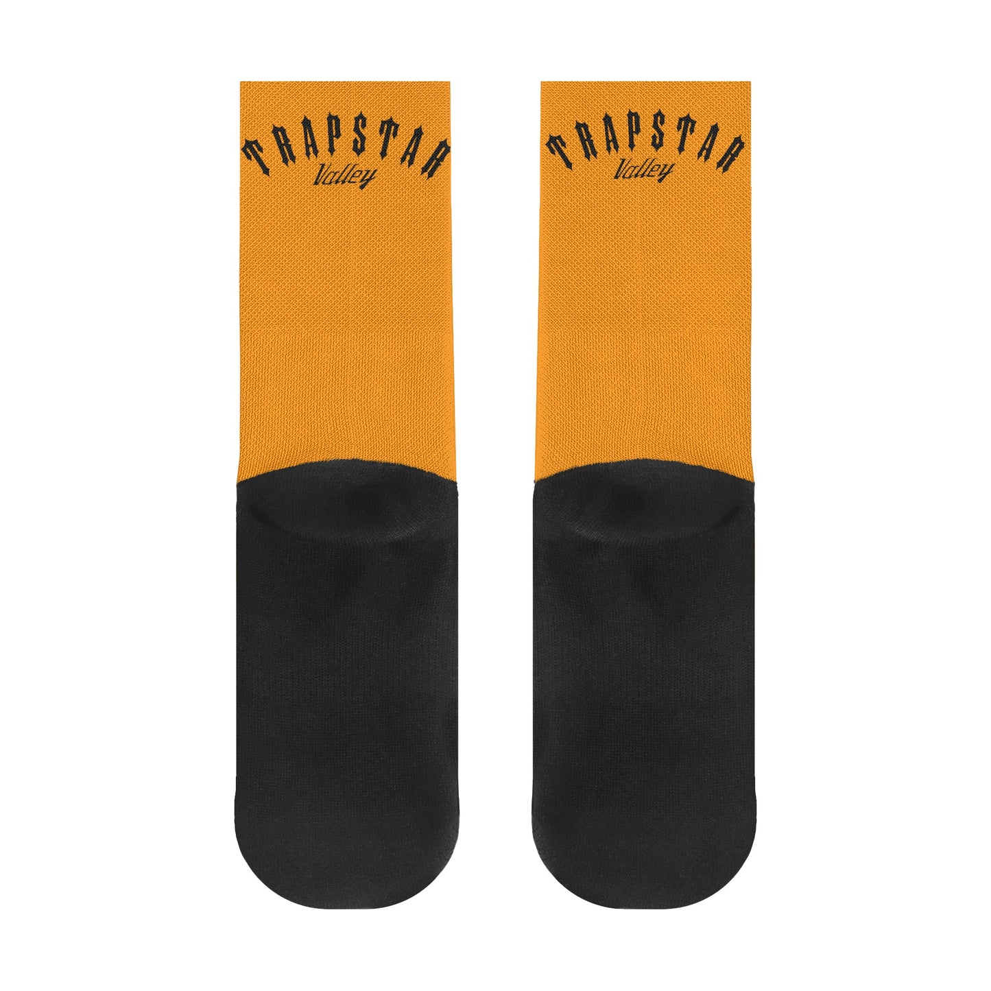 Trap Star Valley Orange/Black Crew Socks