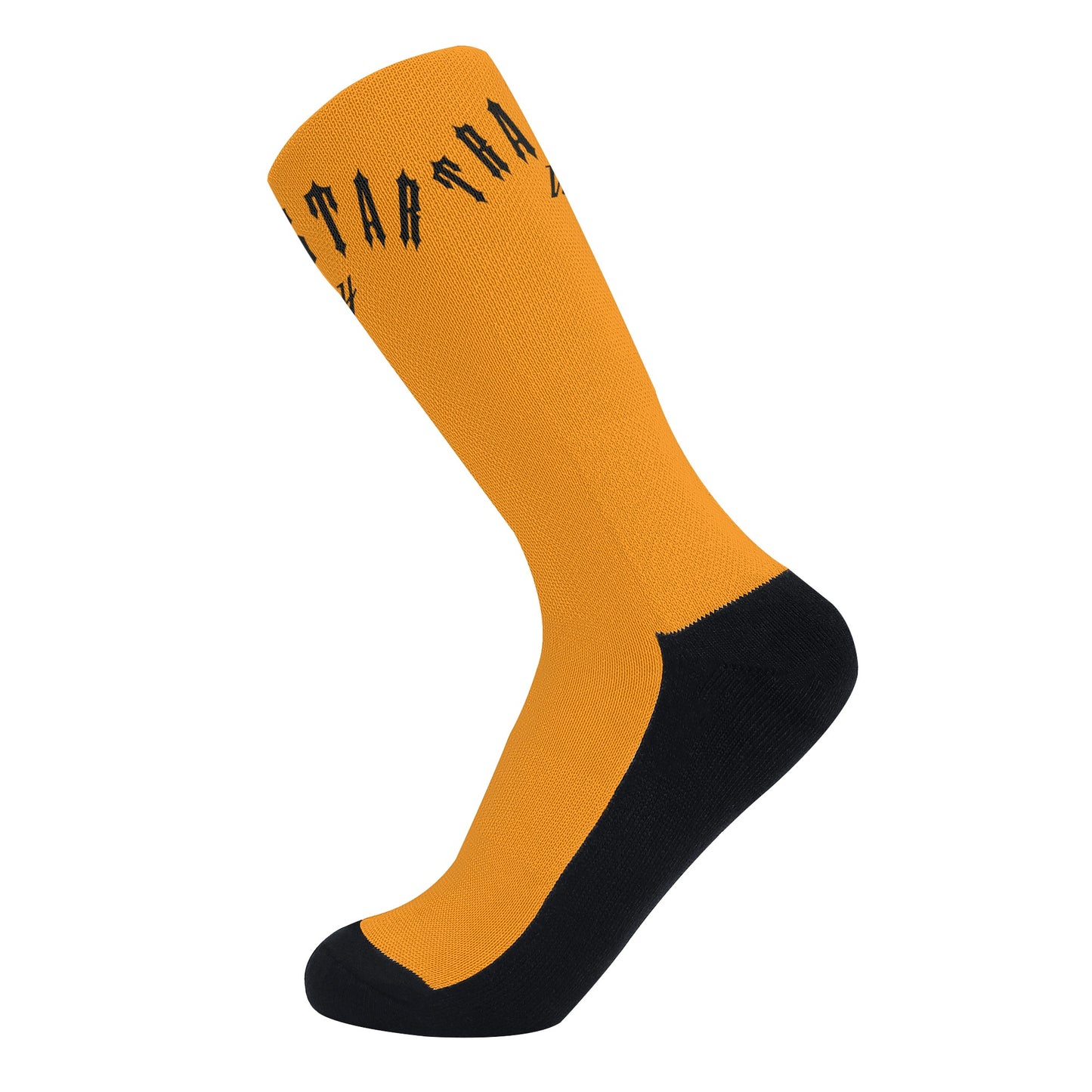 Trap Star Valley Orange/Black Crew Socks