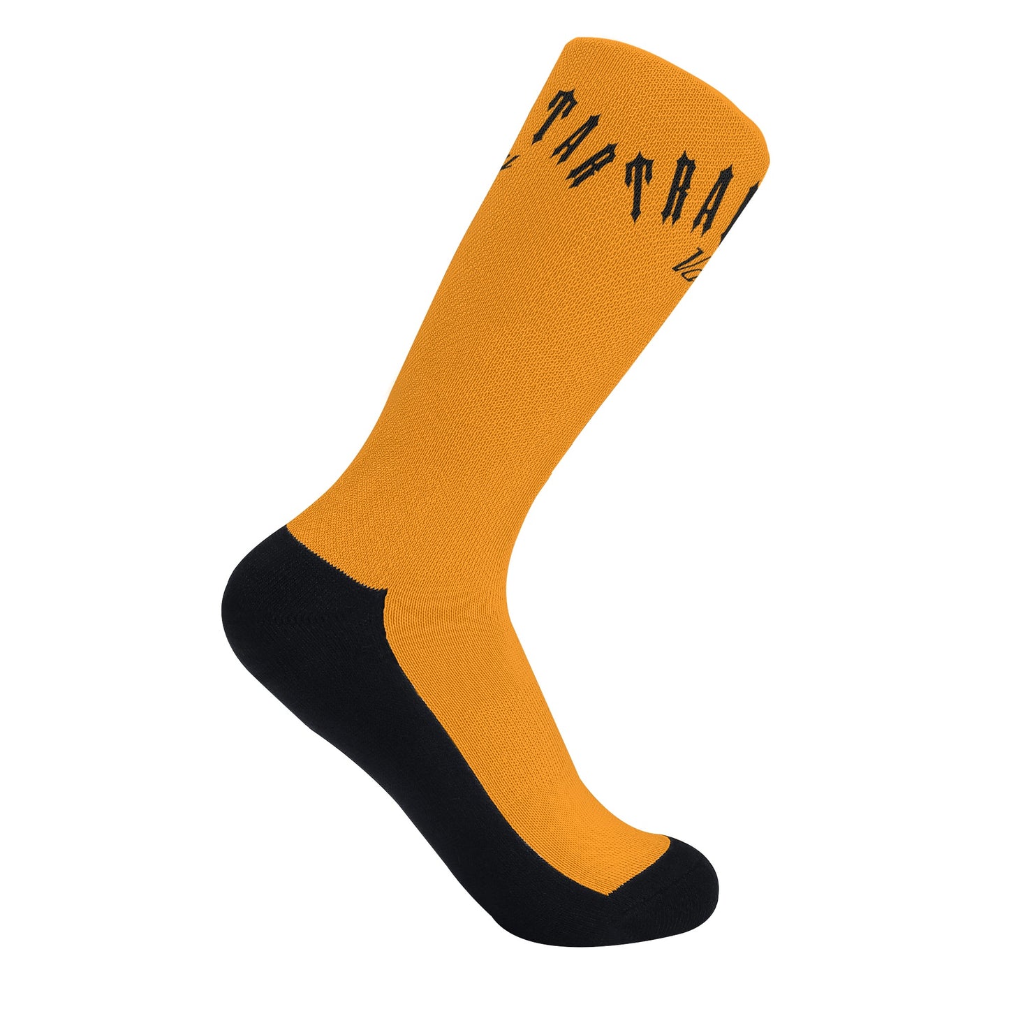 Trap Star Valley Orange/Black Crew Socks