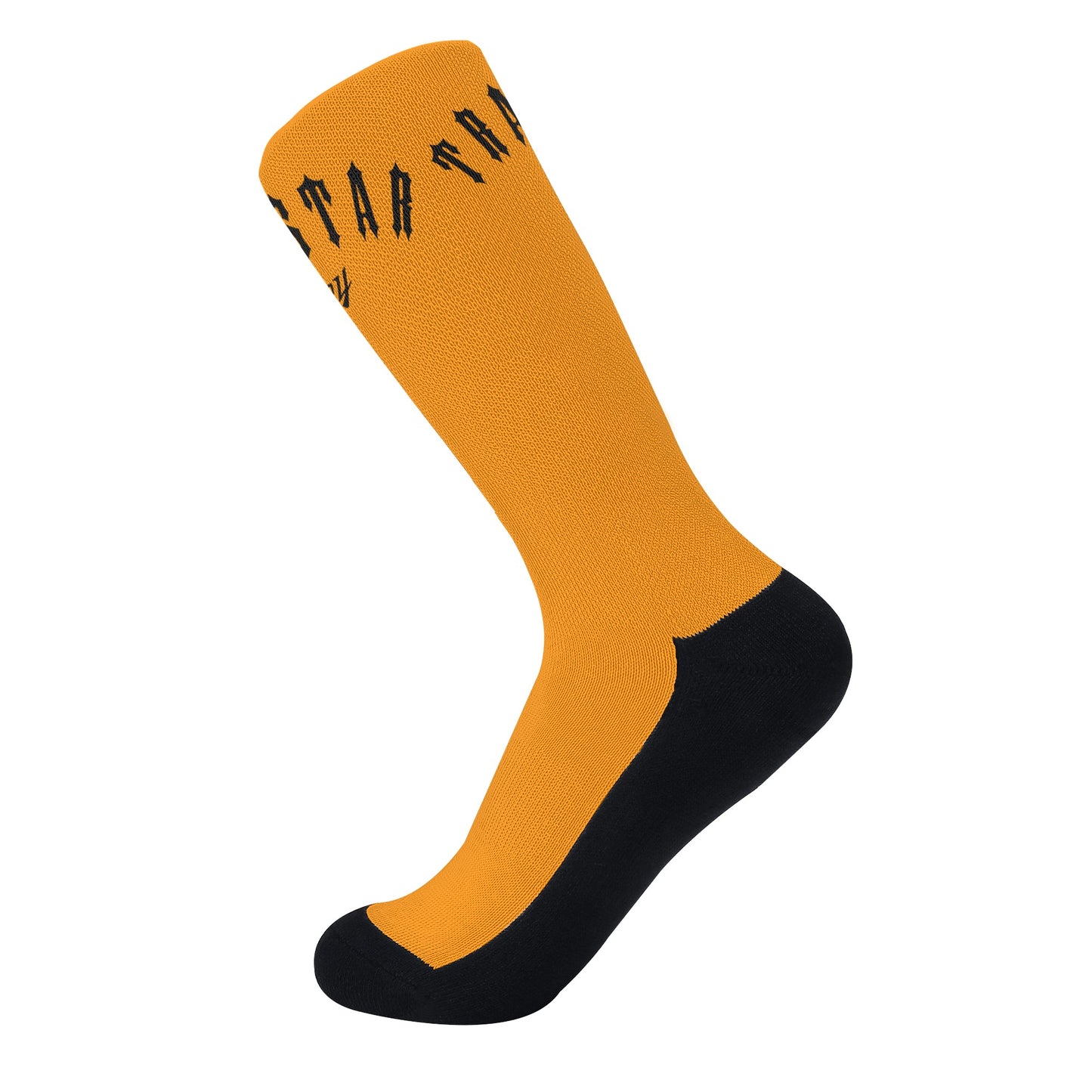 Trap Star Valley Orange/Black Crew Socks