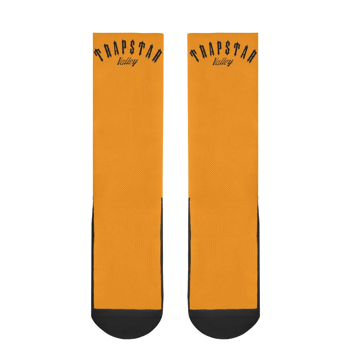 Trap Star Valley Orange/Black Crew Socks