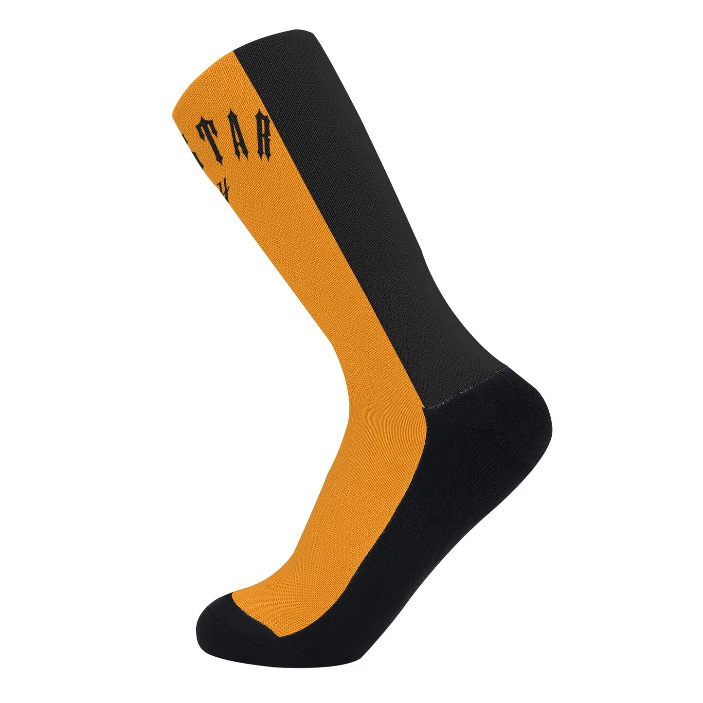 Trap Star Valley Orange/Black Crew Socks