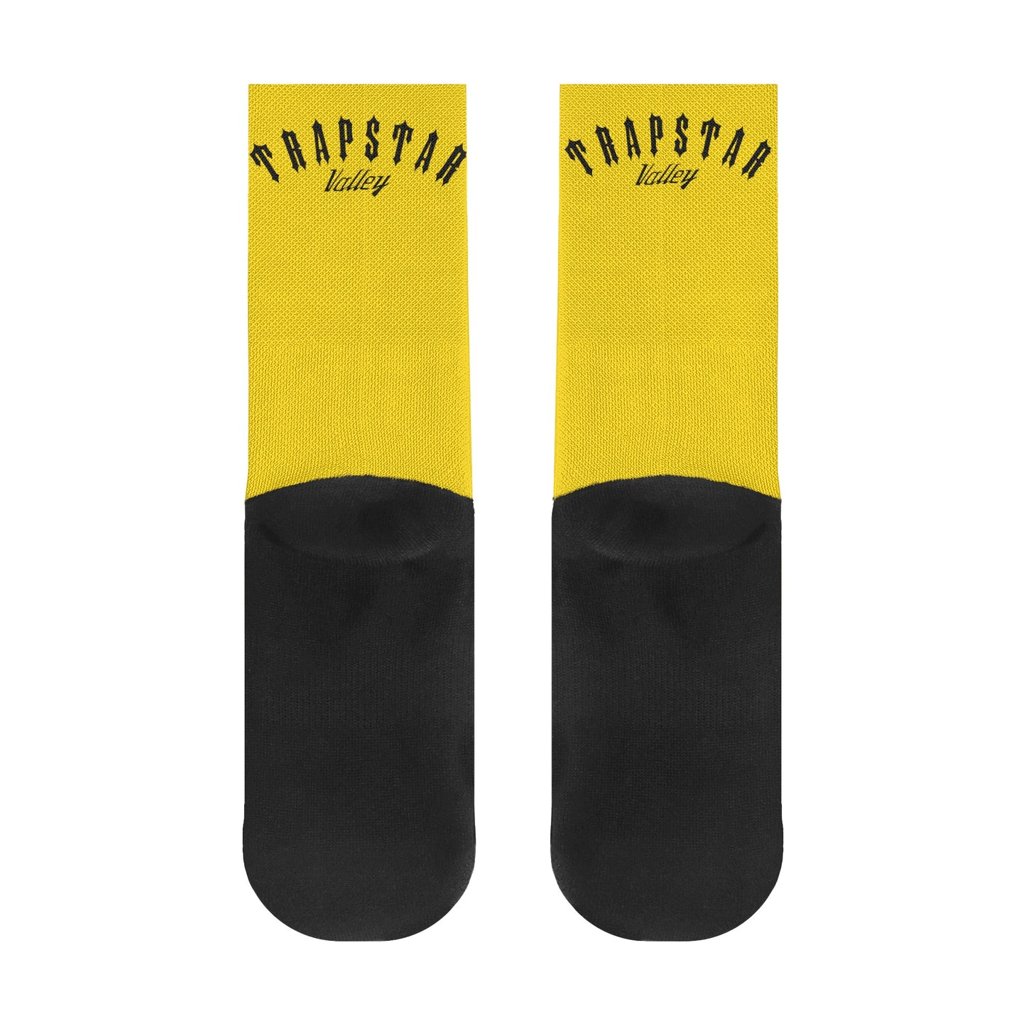 Trap Star Valley Gold/Black Crew Socks