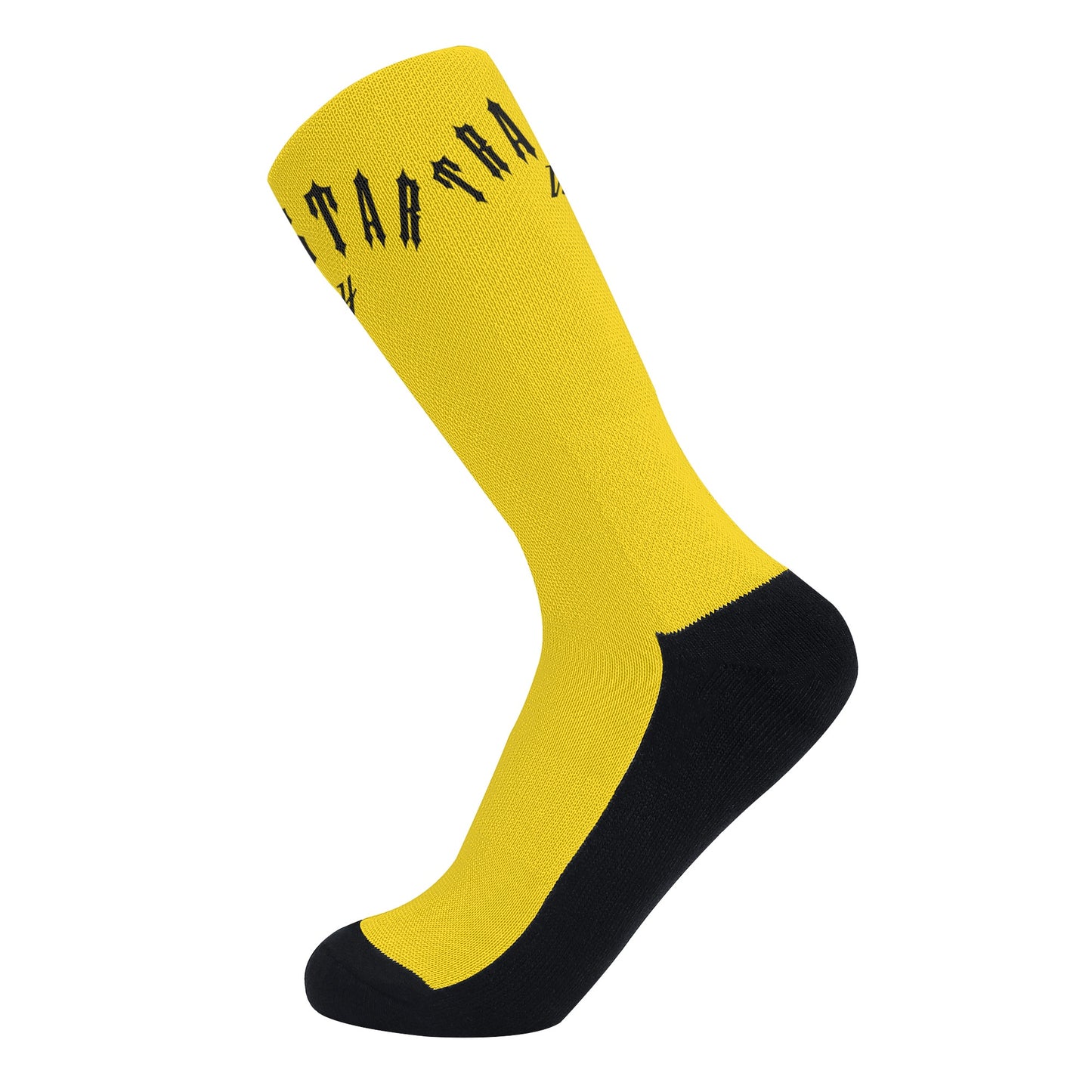 Trap Star Valley Gold/Black Crew Socks