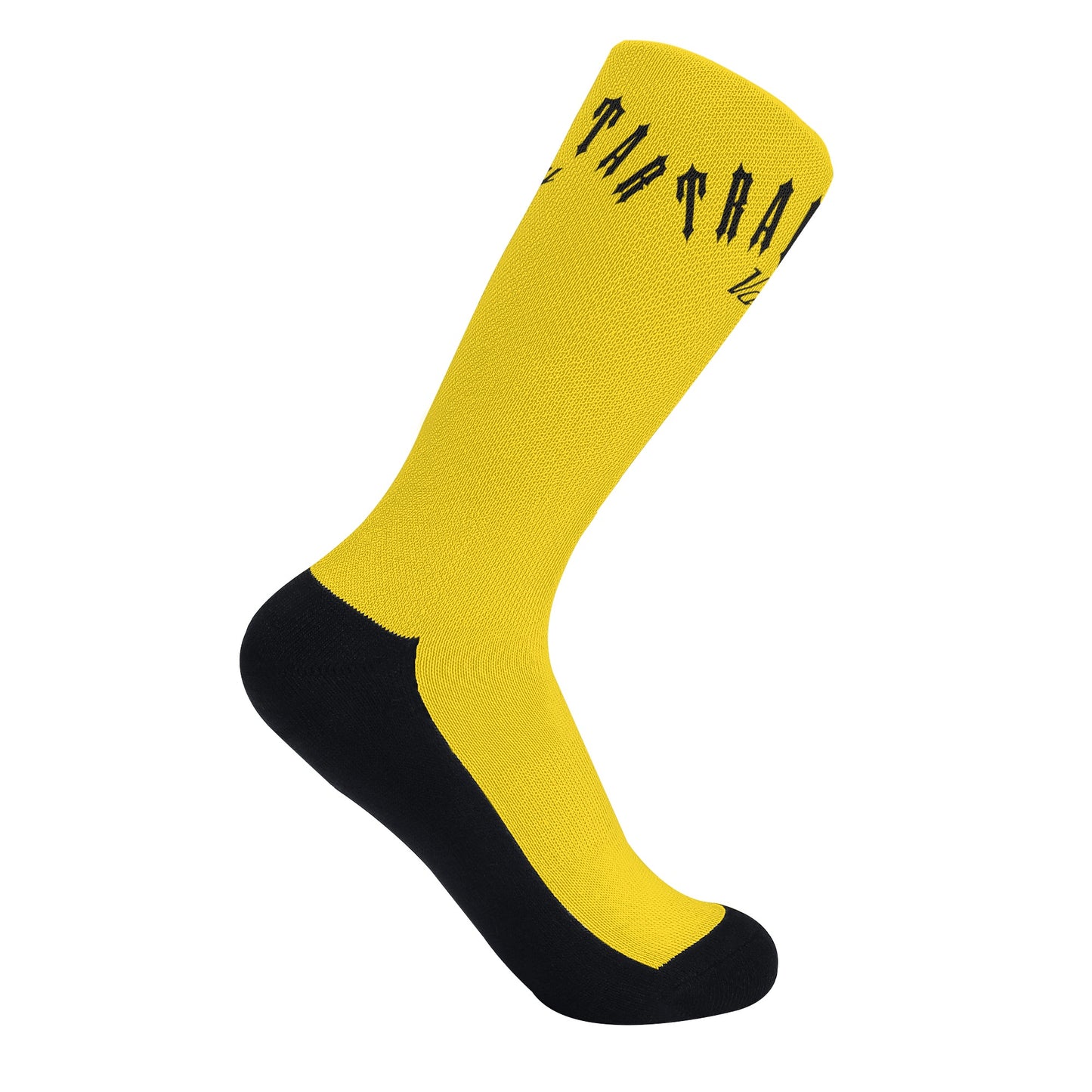 Trap Star Valley Gold/Black Crew Socks