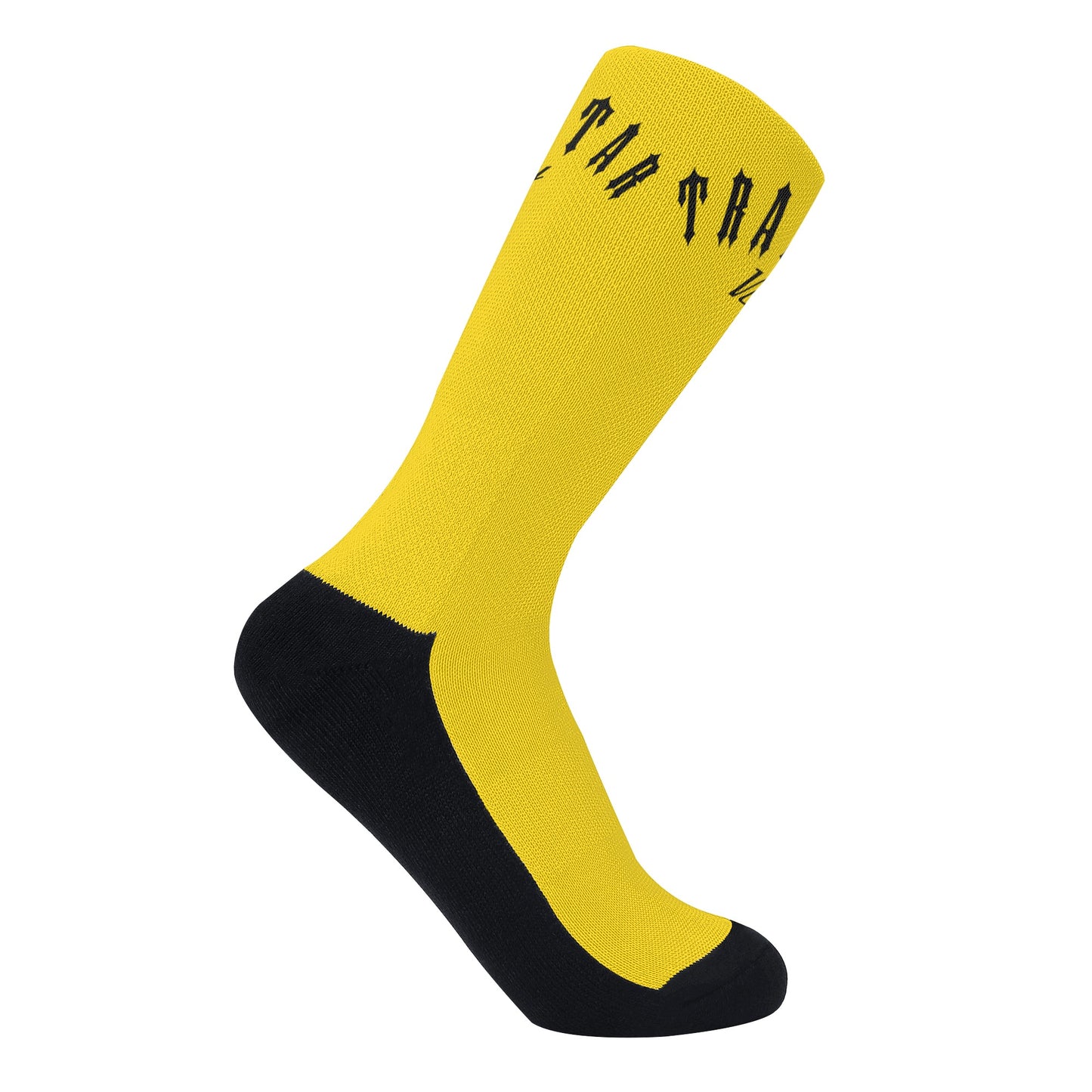 Trap Star Valley Gold/Black Crew Socks