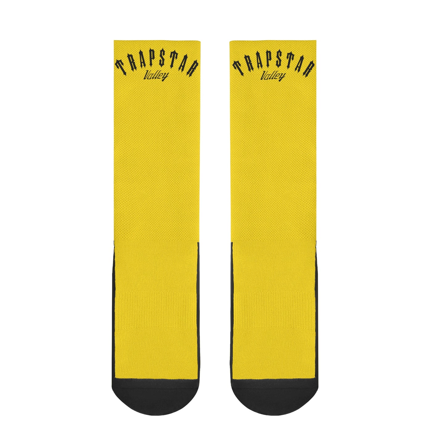 Trap Star Valley Gold/Black Crew Socks