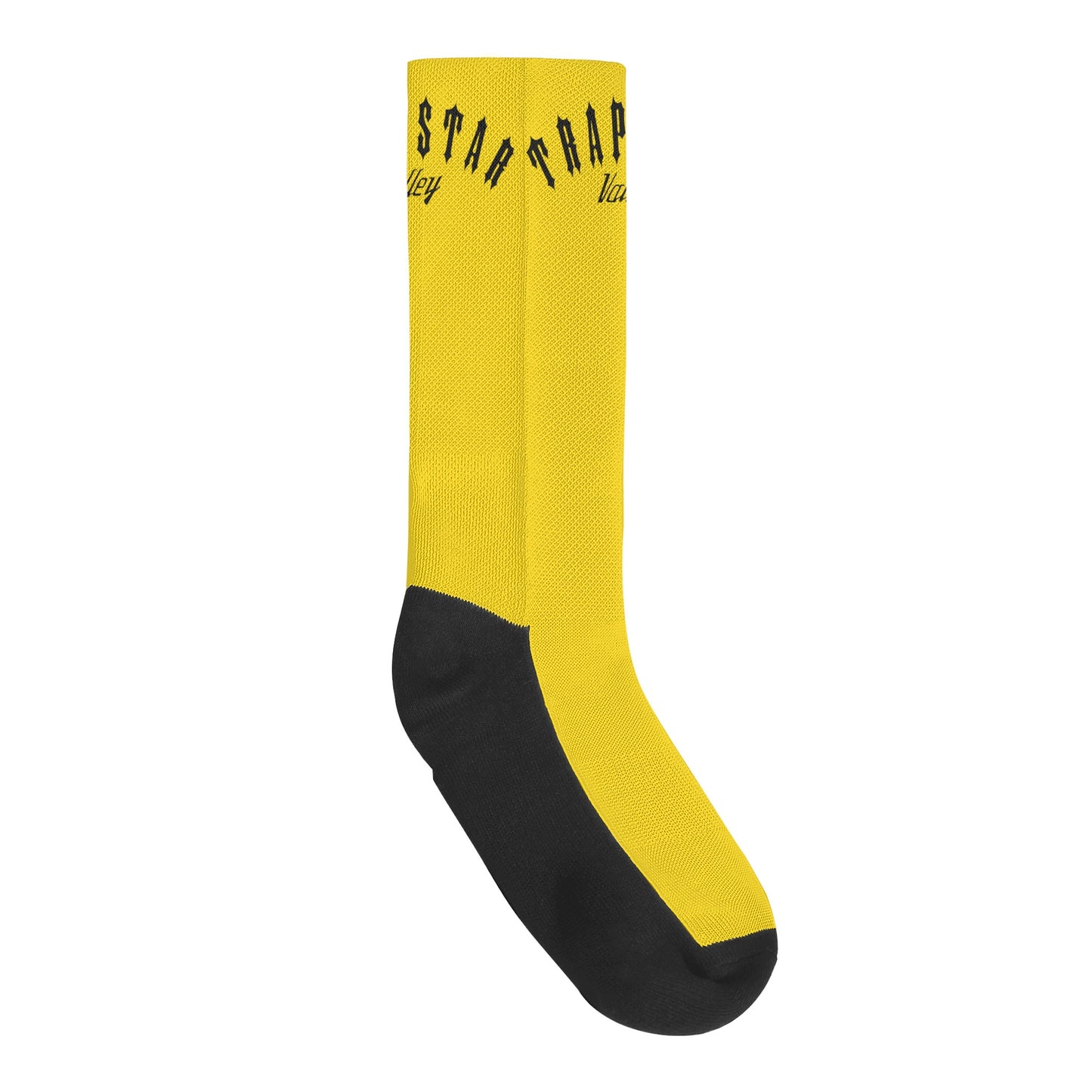 Trap Star Valley Gold/Black Crew Socks