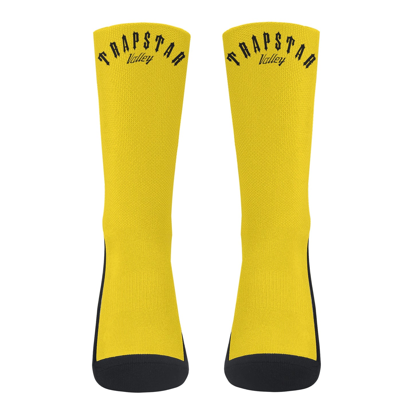 Trap Star Valley Gold/Black Crew Socks