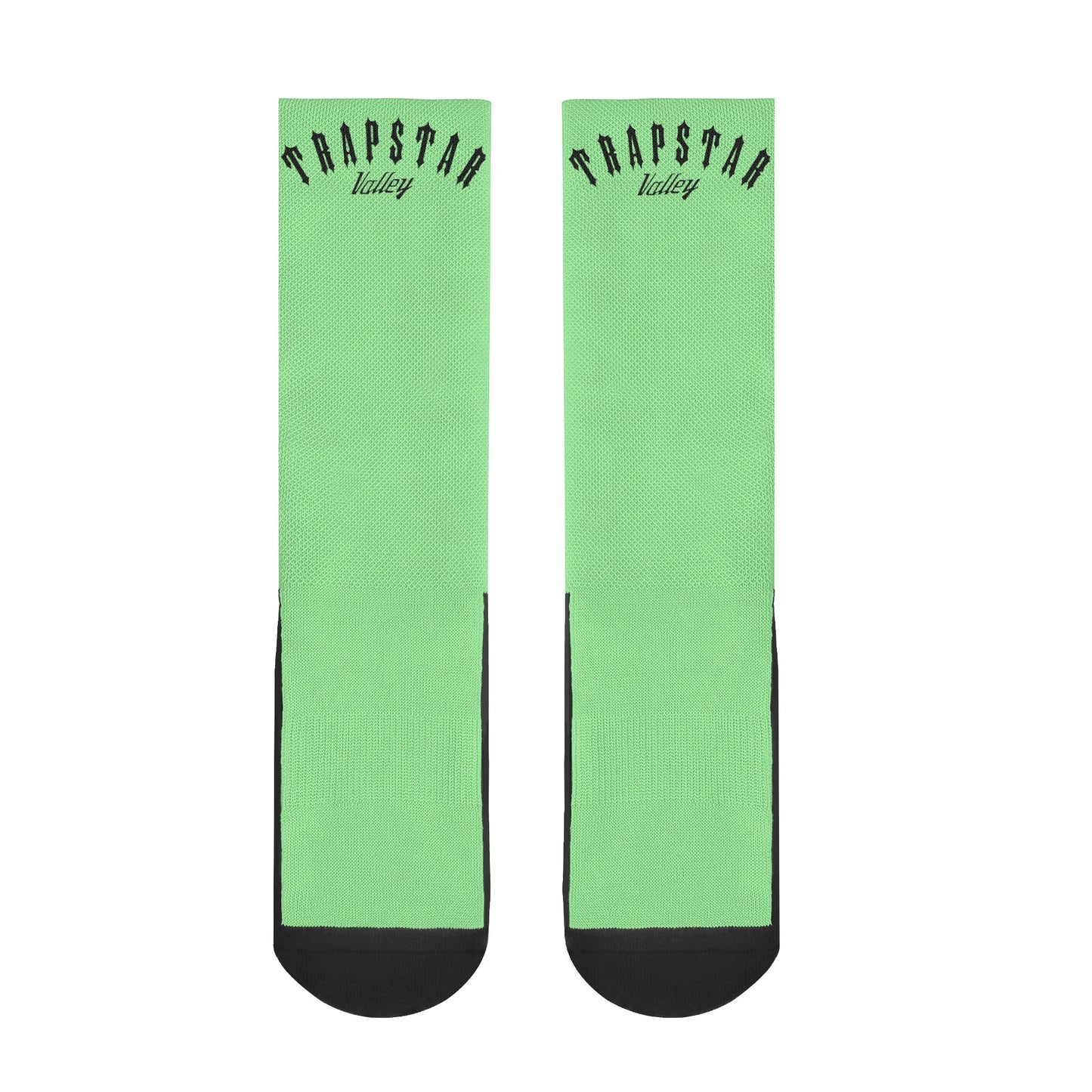 Trap Star Valley Mint Green/Black Crew Socks