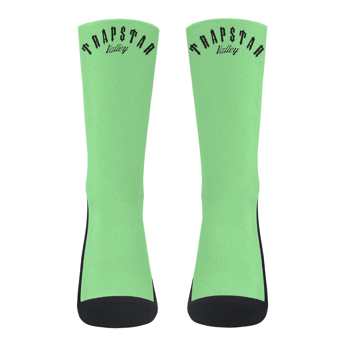 Trap Star Valley Mint Green/Black Crew Socks