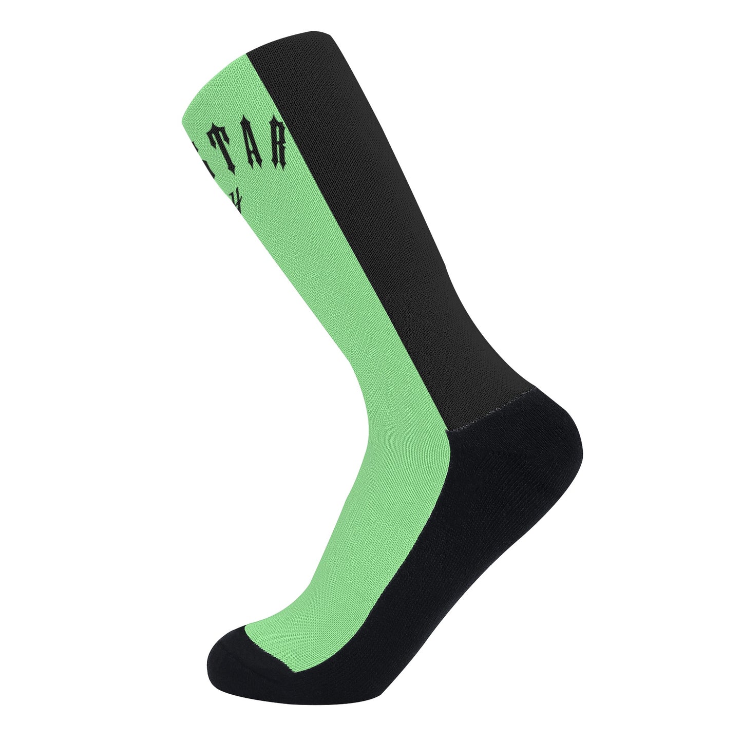 Trap Star Valley Mint Green/Black Crew Socks