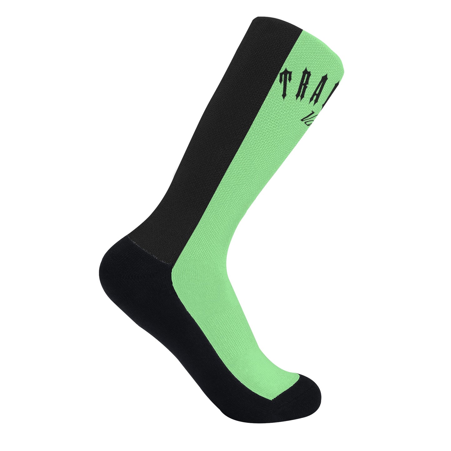 Trap Star Valley Mint Green/Black Crew Socks