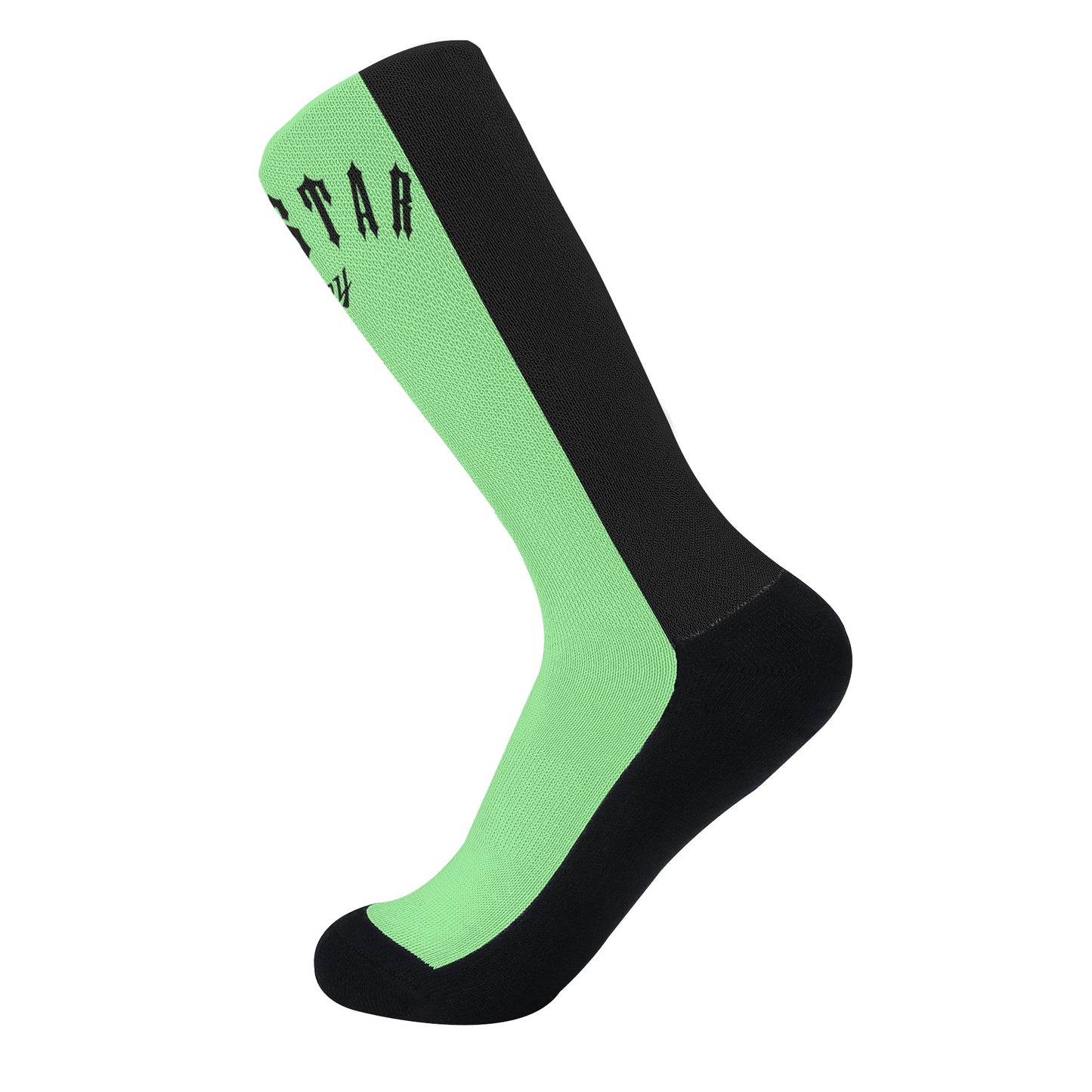 Trap Star Valley Mint Green/Black Crew Socks