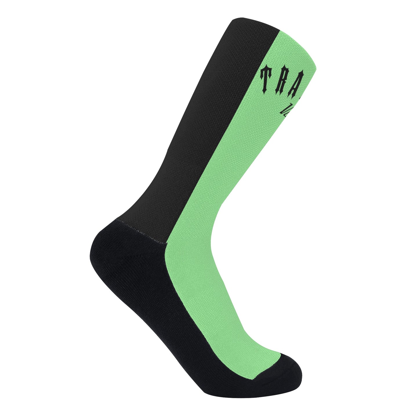 Trap Star Valley Mint Green/Black Crew Socks